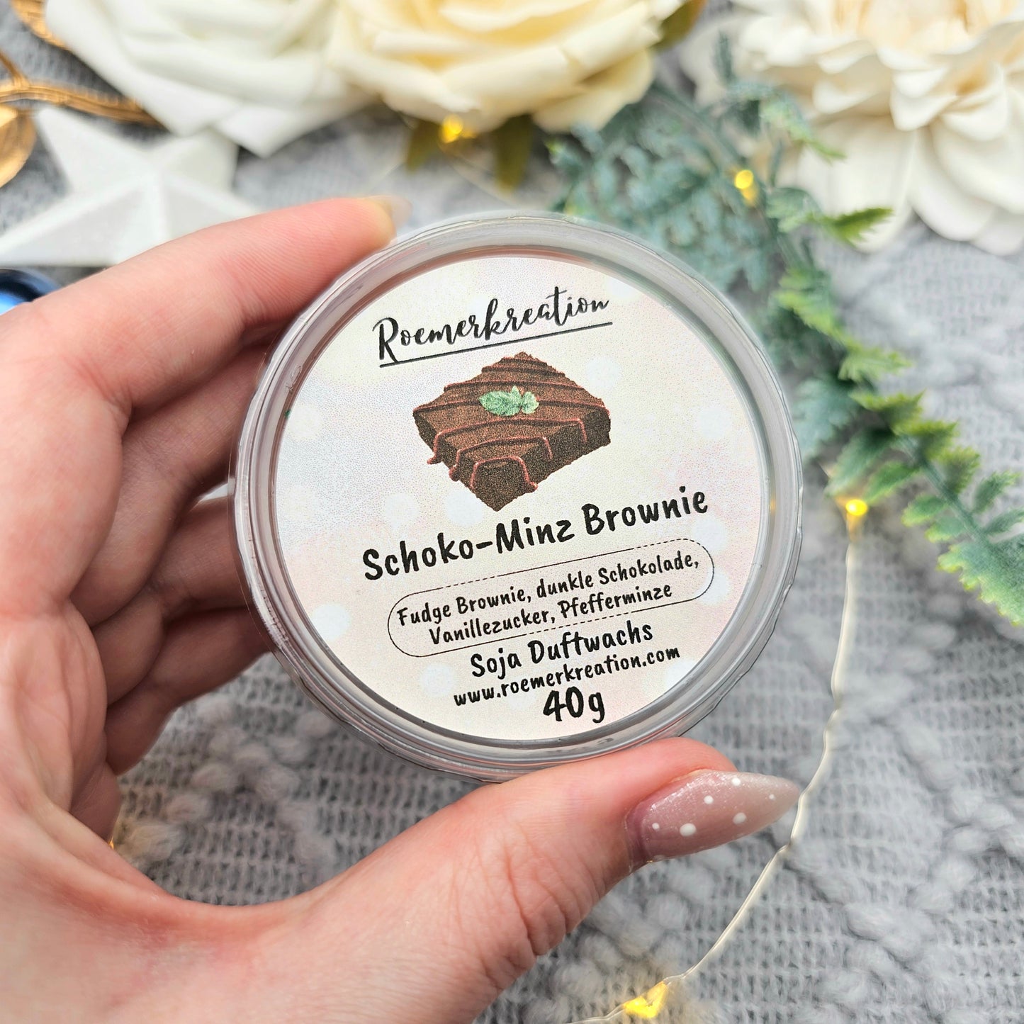 Schale 40 g | Schoko-Minz Brownie | Duftwachs