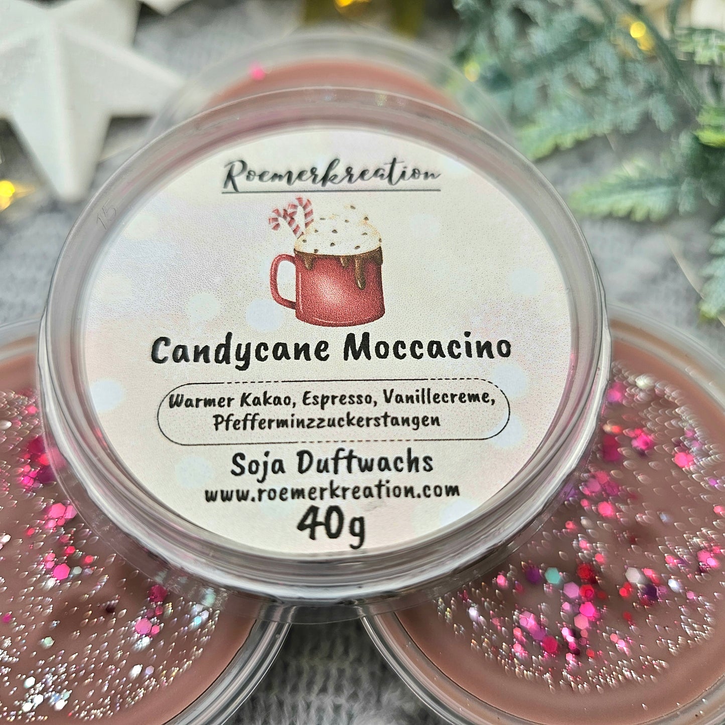 Schale 40 g | Candycane Moccacino | Duftwachs