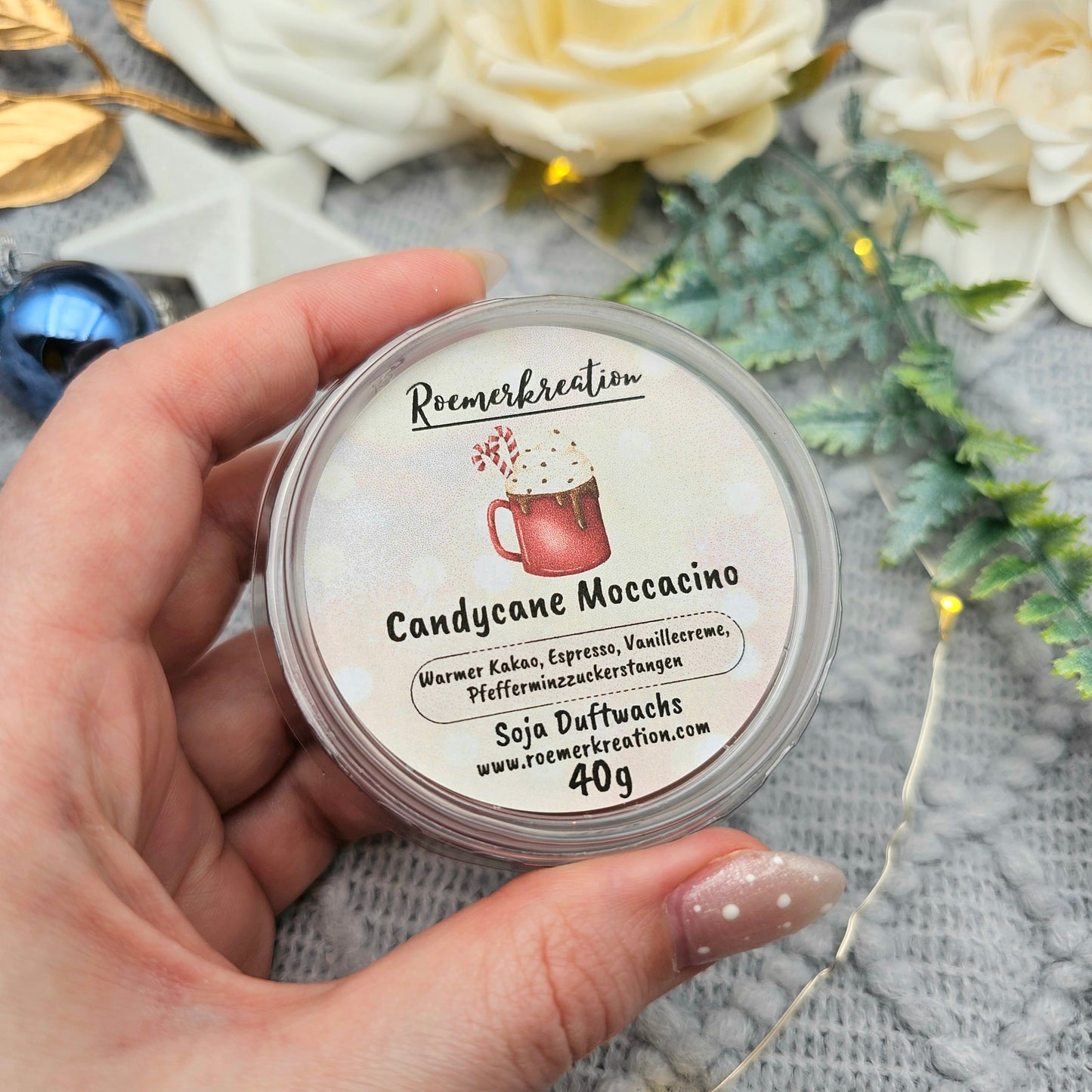 Schale 40 g | Candycane Moccacino | Duftwachs