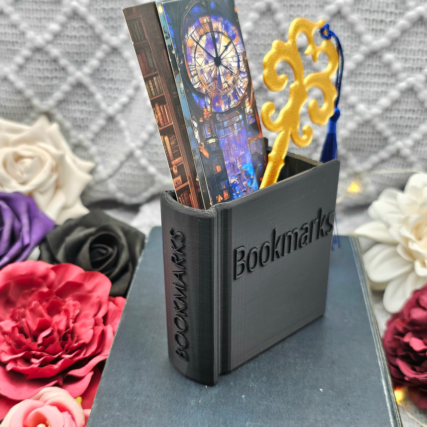 Bookmark Holder "Bookmarks" black | 3D Print | Bookmark Holder