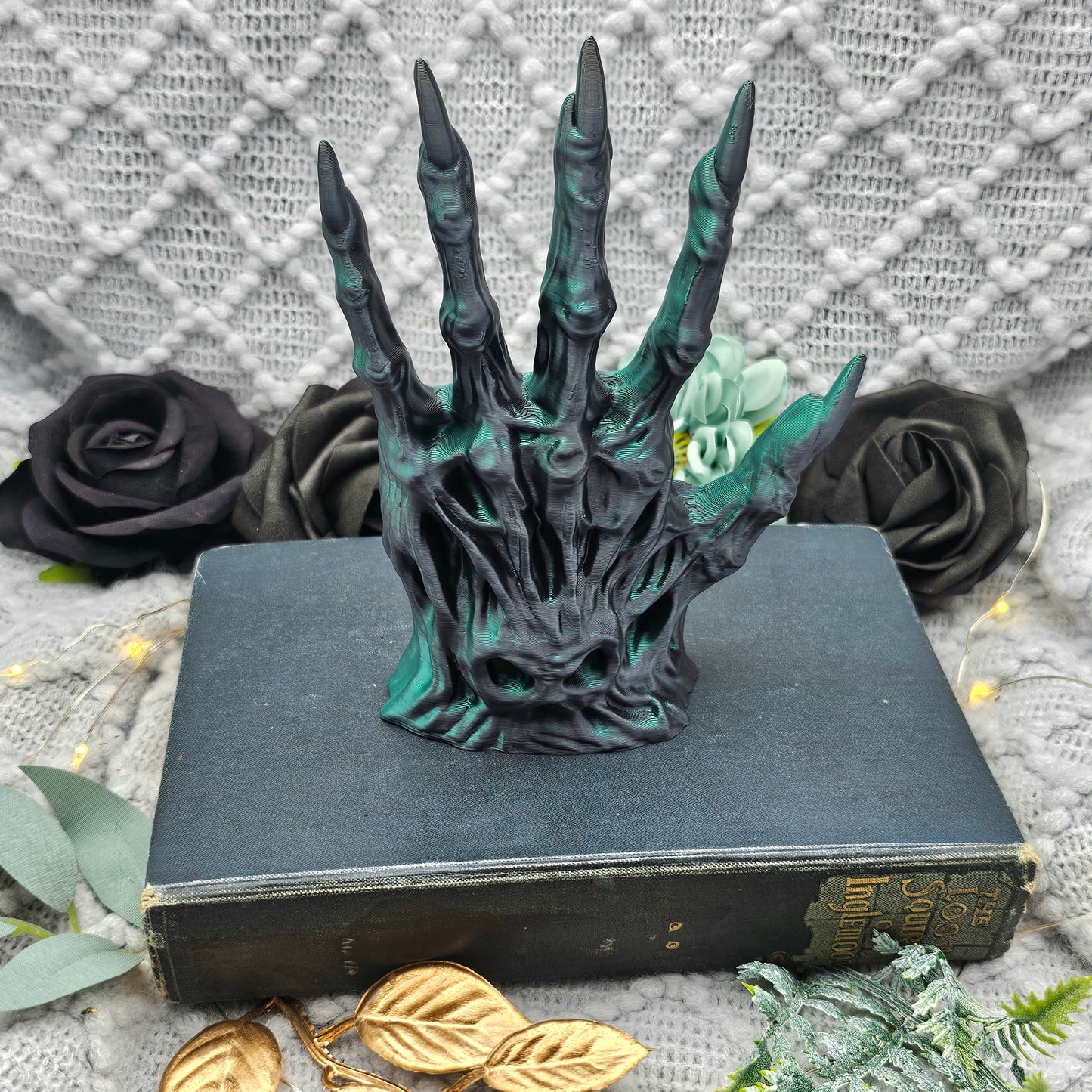 Bookend Soulbound Hand Single/Set | 3D Print | Bookshelf Decoration