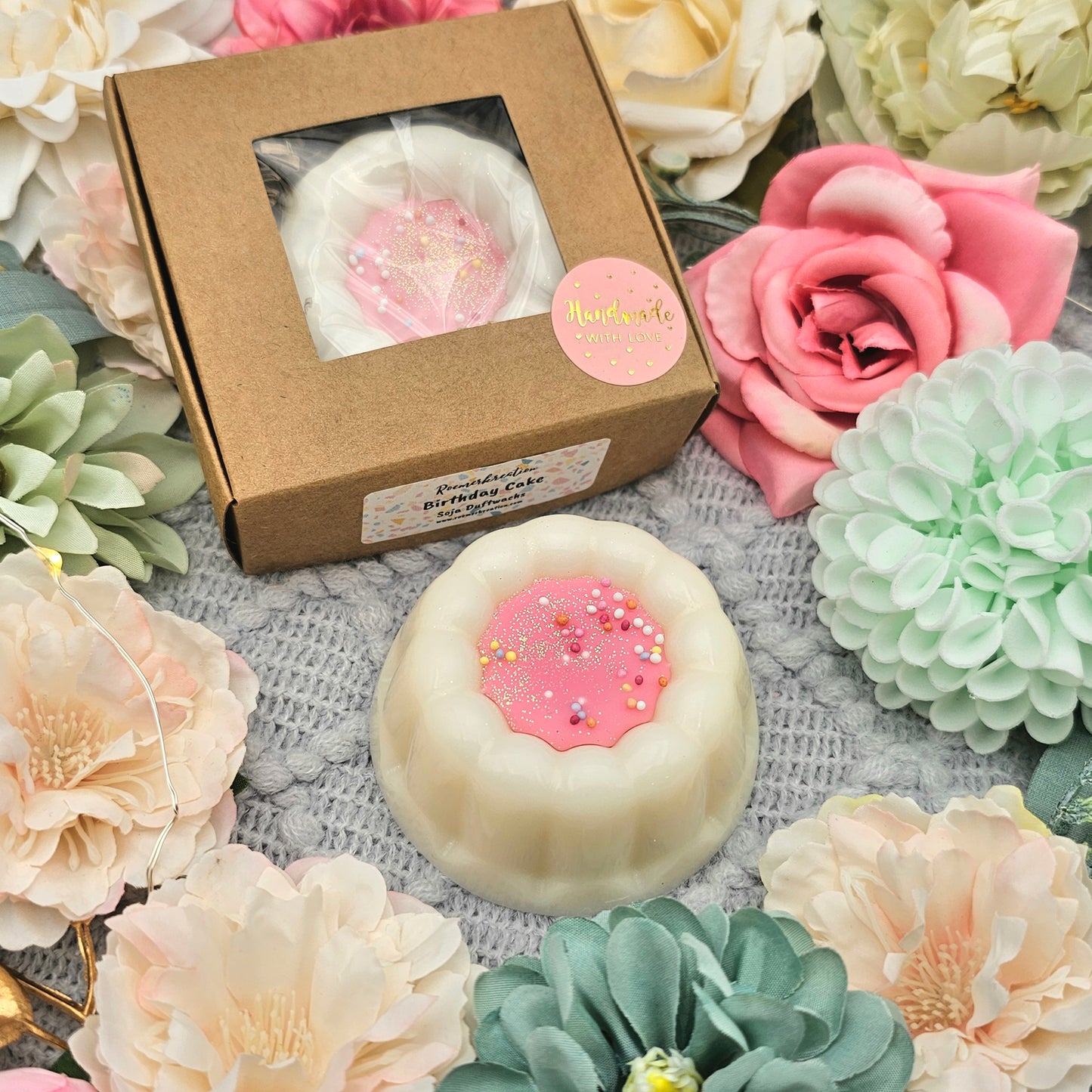 Geschenkbox 70 g Birthday Cake | Duftwachs