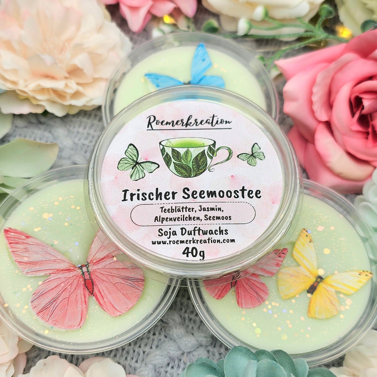 Schale 40 g | Irischer Seemoostee | Duftwachs
