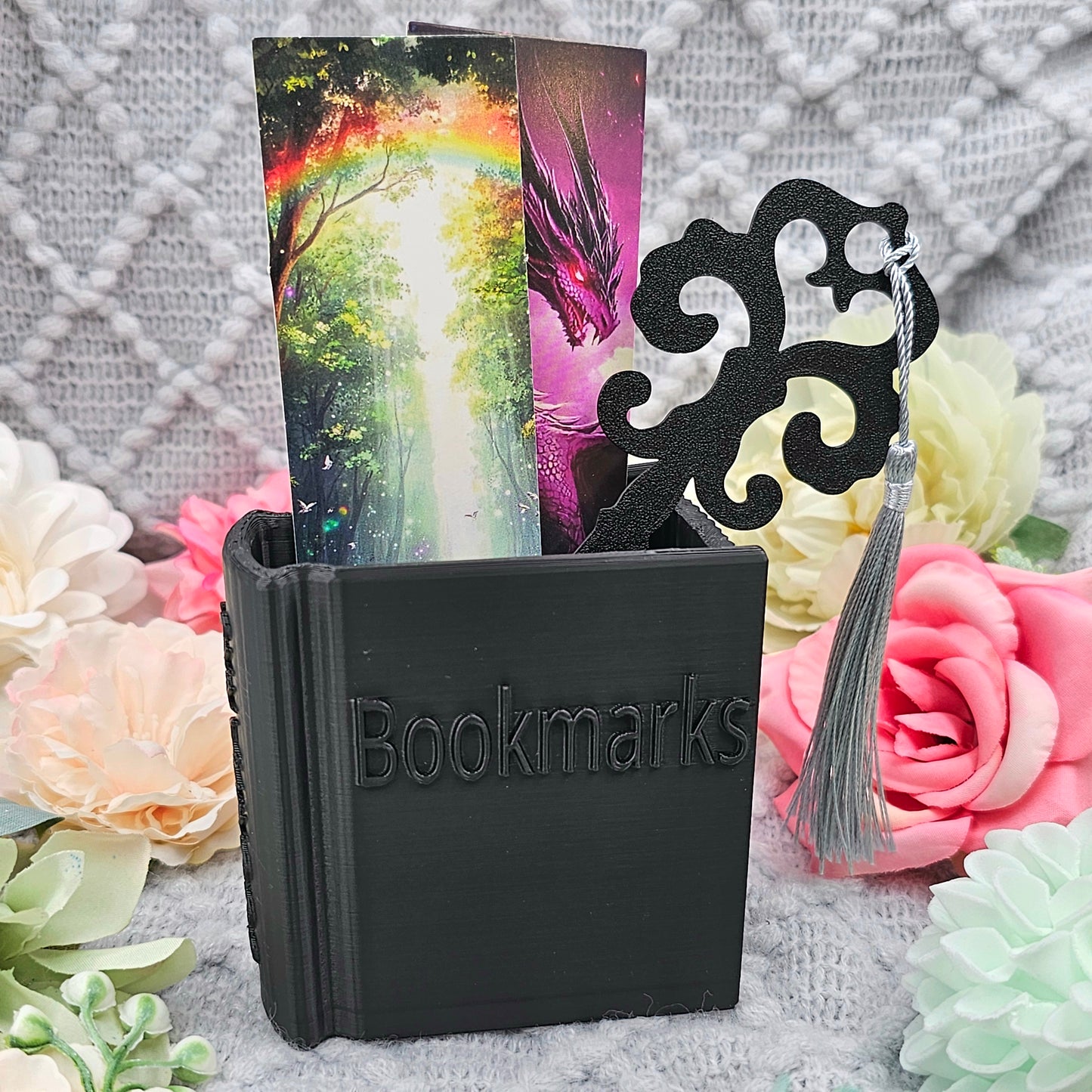 Bookmark Holder "Bookmarks" black | 3D Print | Bookmark Holder