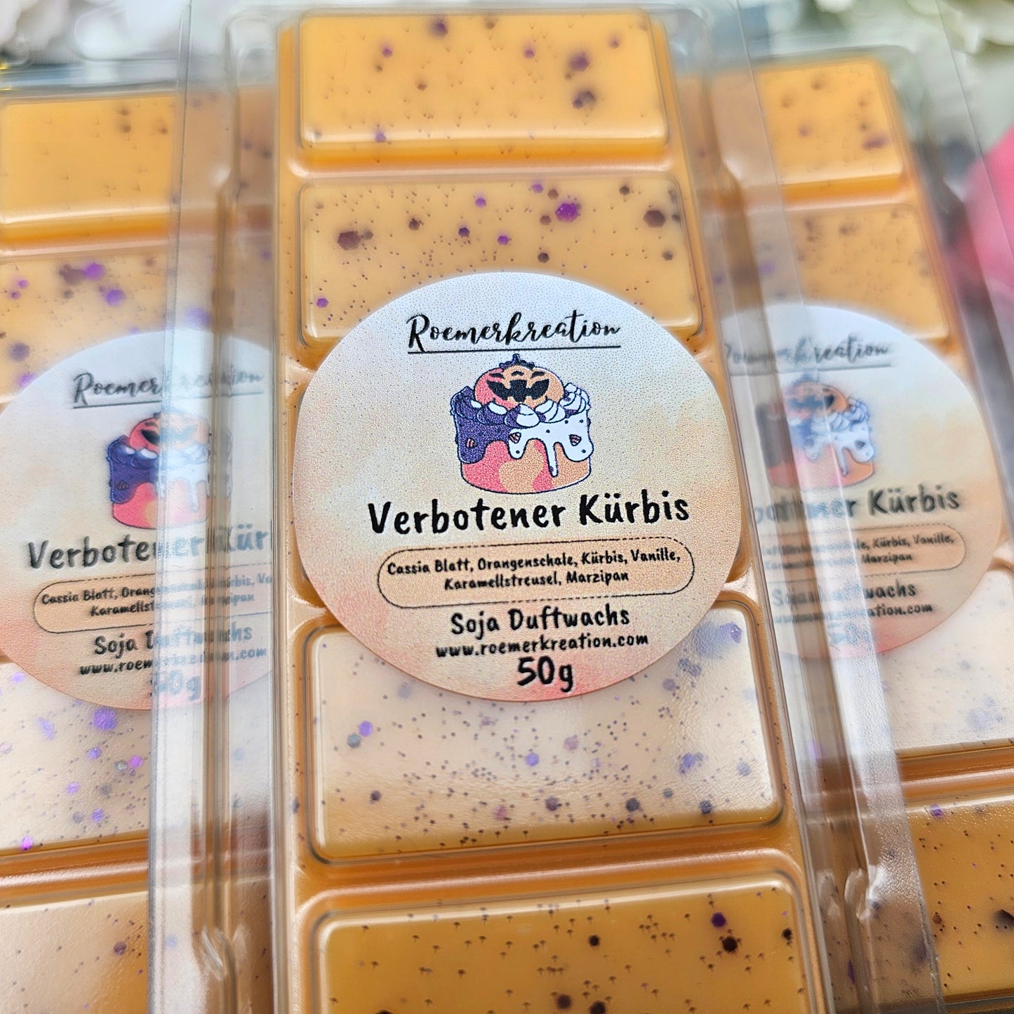 Tafel 50 g | Verbotener Kürbis | Duftwachs