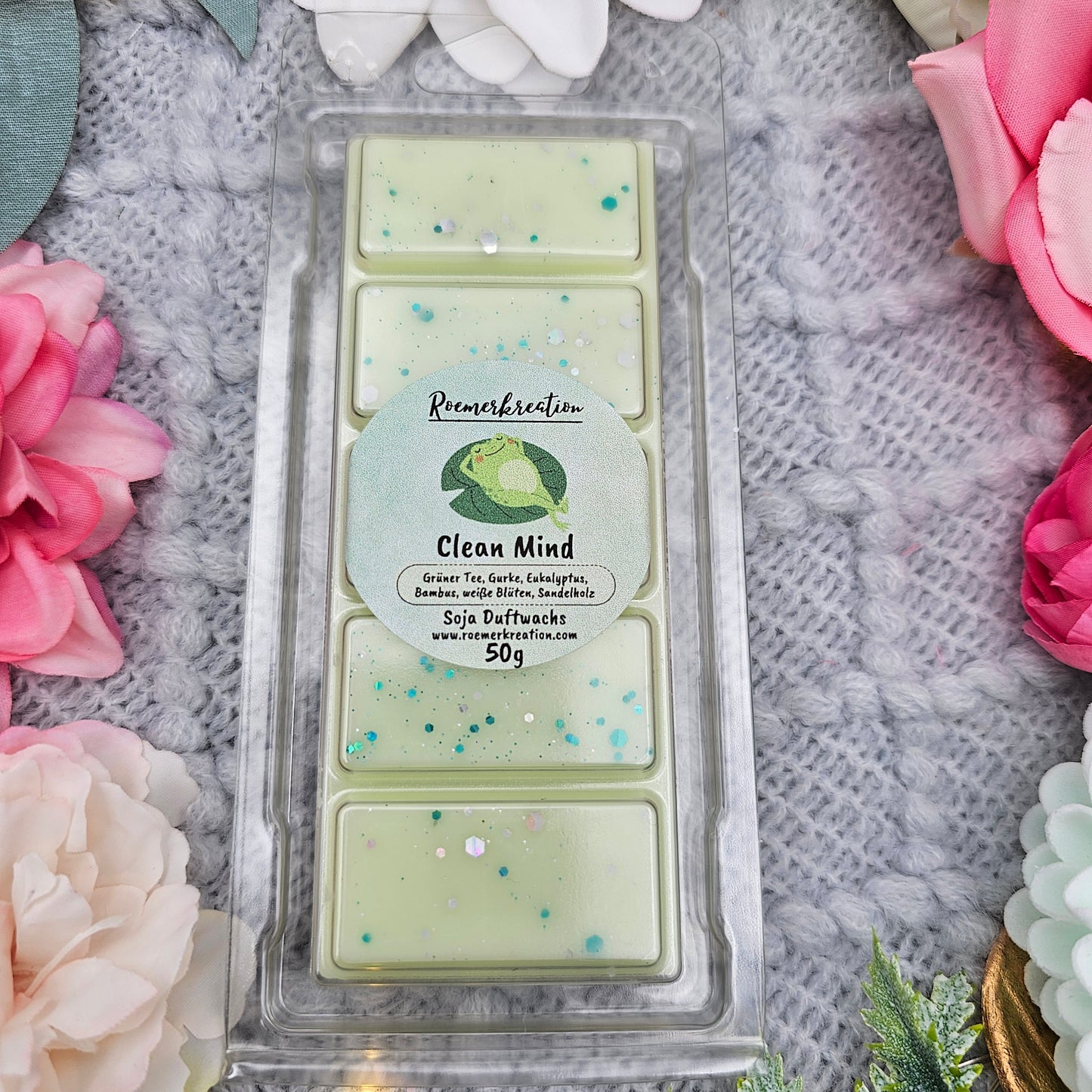 Tafel 50 g | Clean Mind | Duftwachs