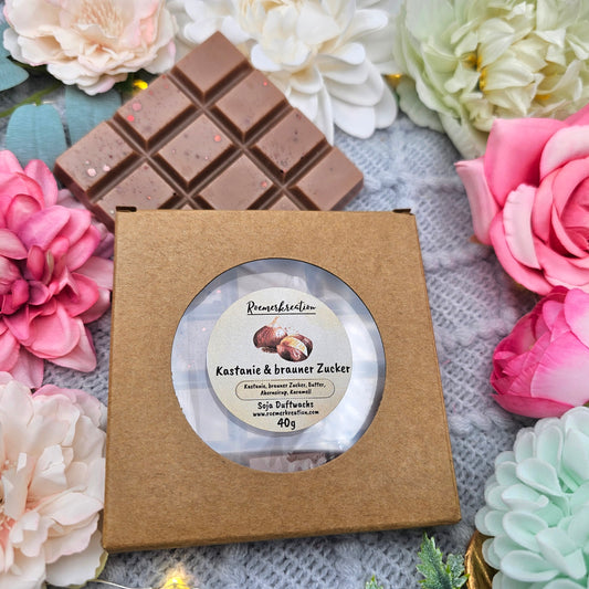 Tafel 40 g | Kastanie & brauner Zucker | *limitiert* | Duftwachs