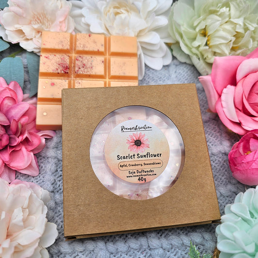 Tafel 40 g | Scarlet Sunflower | *limitiert* | Duftwachs
