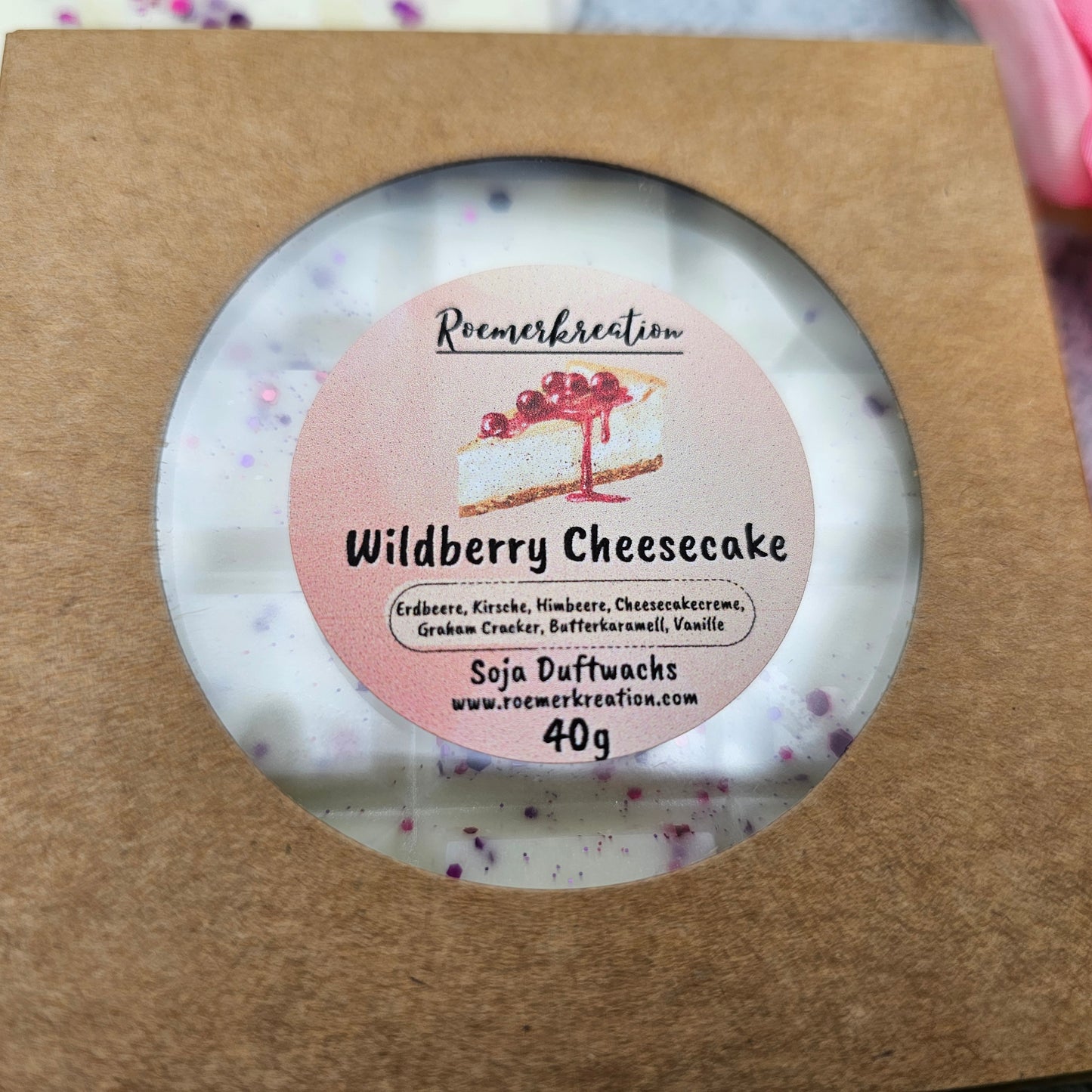 Tafel 40 g | Wildberry Cheesecake | *limitiert* | Duftwachs