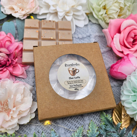 Tafel 40 g | Chai Latte | *limitiert* | Duftwachs