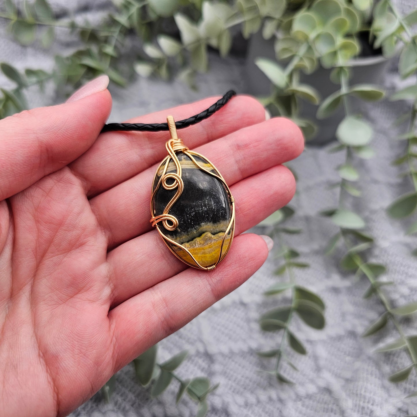 Jasper Pendant | Jewelry Wire | Gemstone Necklace