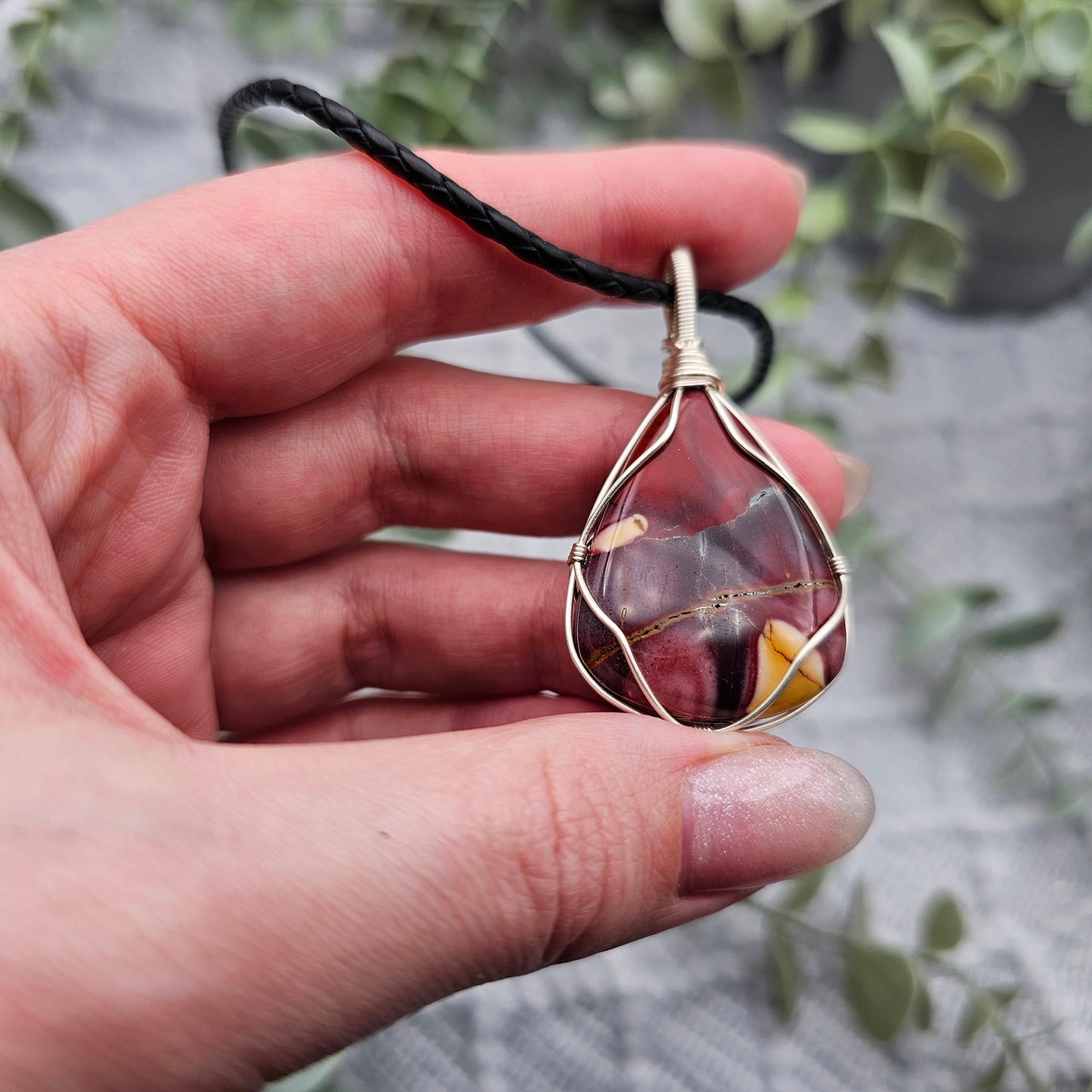 Jasper Pendant | Jewelry Wire | Gemstone Necklace
