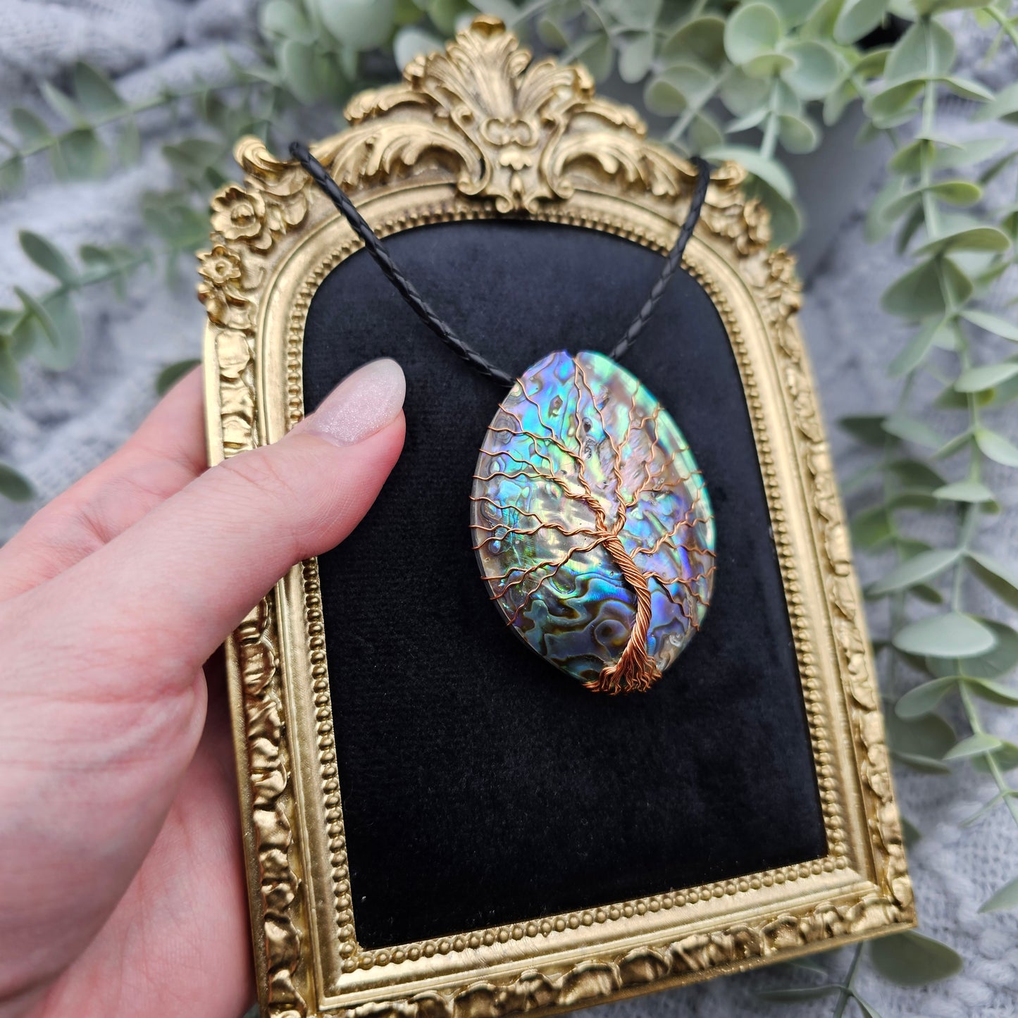 Abalone Tree of Life Pendant | Jewelry Wire | Gemstone Necklace