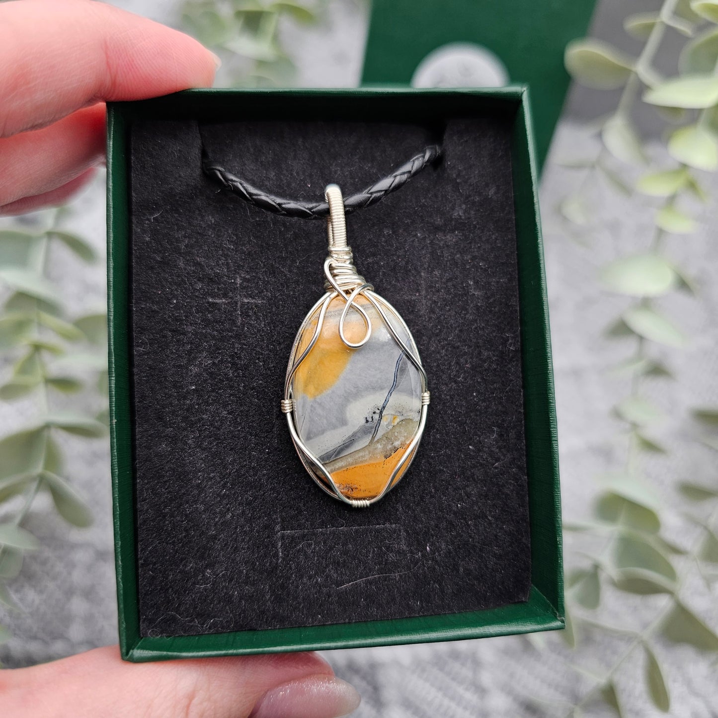 Jasper Pendant | Jewelry Wire | Gemstone Necklace