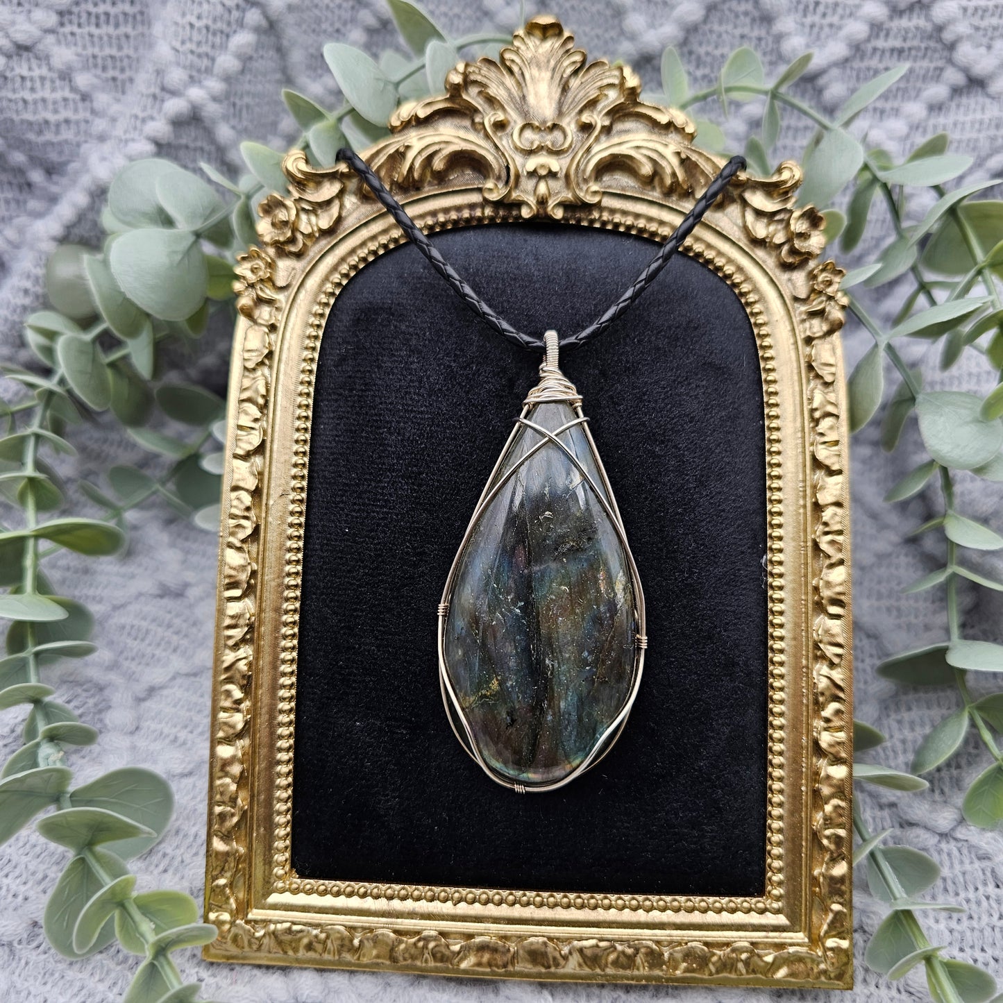 Labradorite Pendant | 925 Sterling Silver | Gemstone Necklace