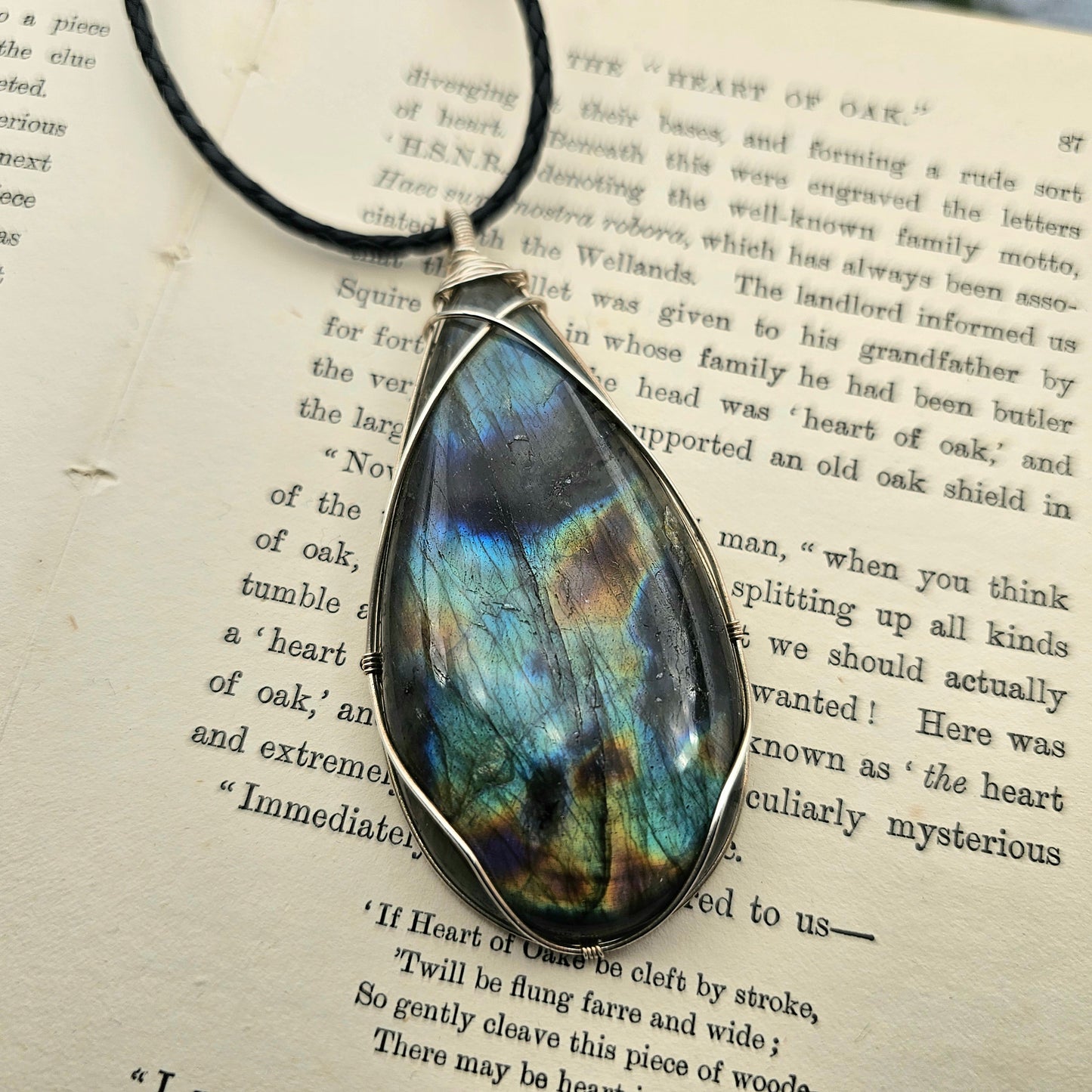 Labradorite Pendant | 925 Sterling Silver | Gemstone Necklace