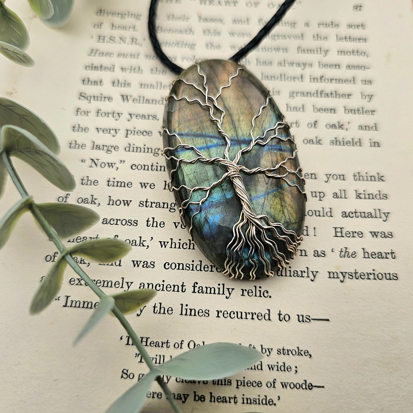 Labradorite Tree of Life Pendant | 925 Sterling Silver | Gemstone Necklace