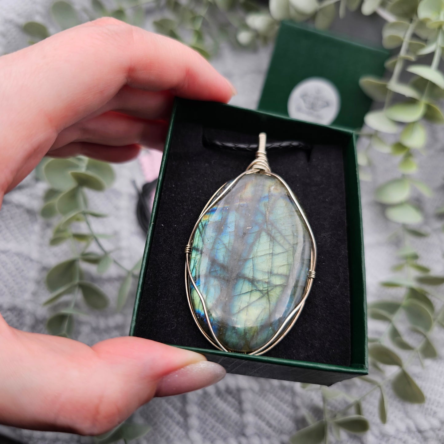 Labradorite Pendant | 925 Silver | Gemstone Necklace