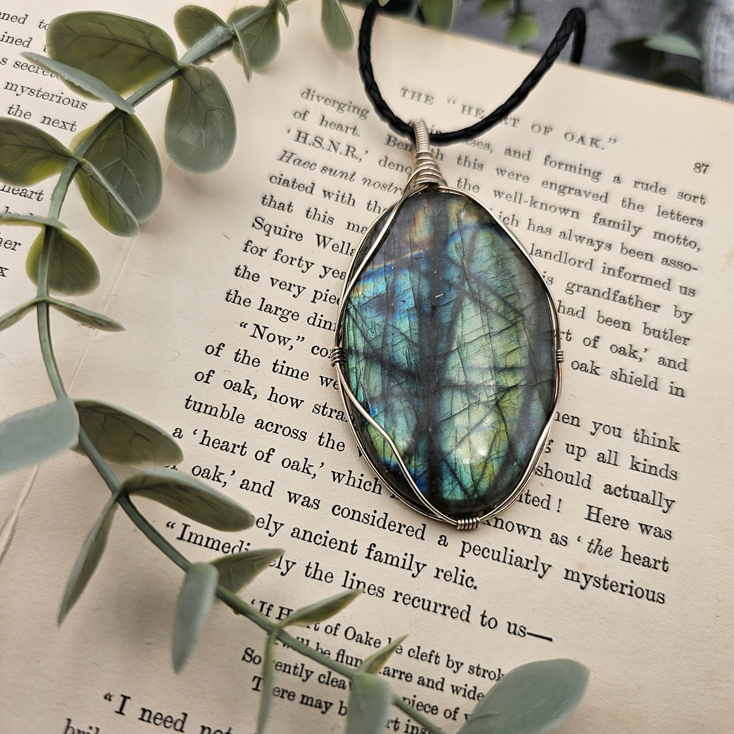 Labradorite Pendant | 925 Silver | Gemstone Necklace