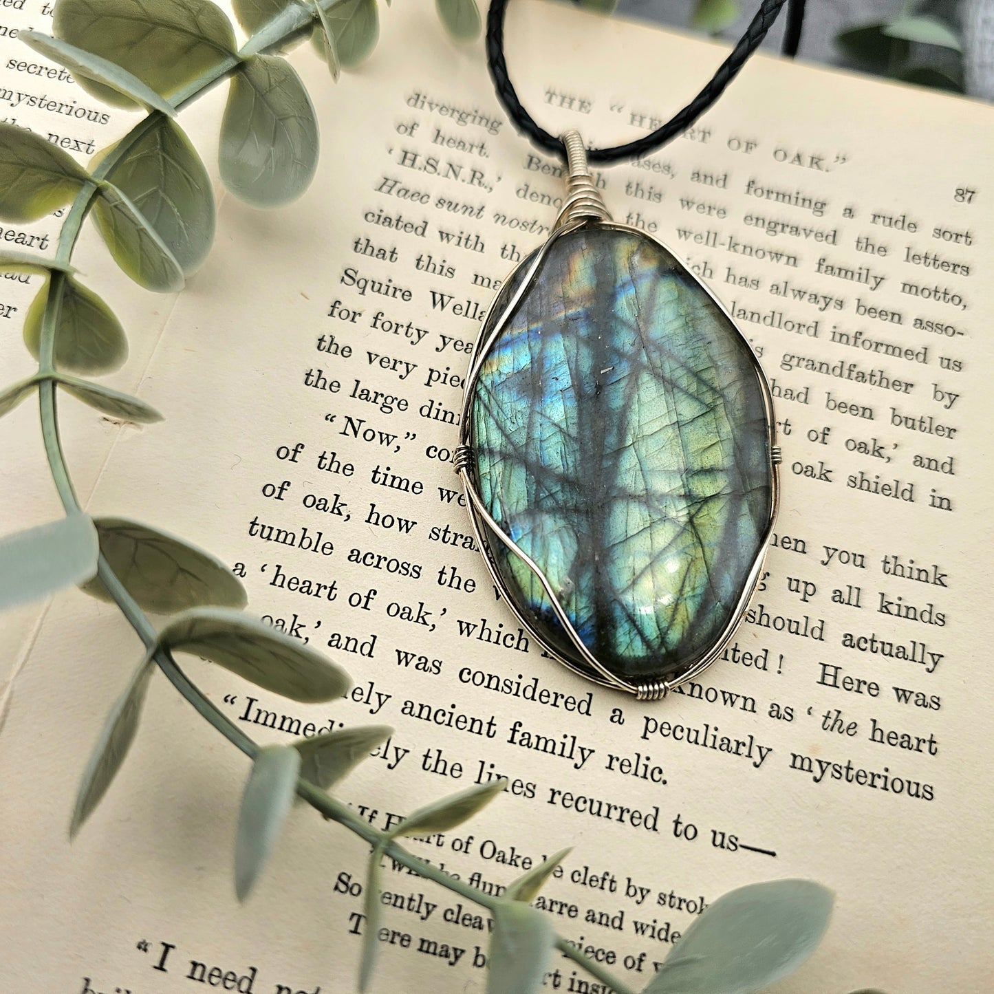 Labradorite Pendant | 925 Silver | Gemstone Necklace