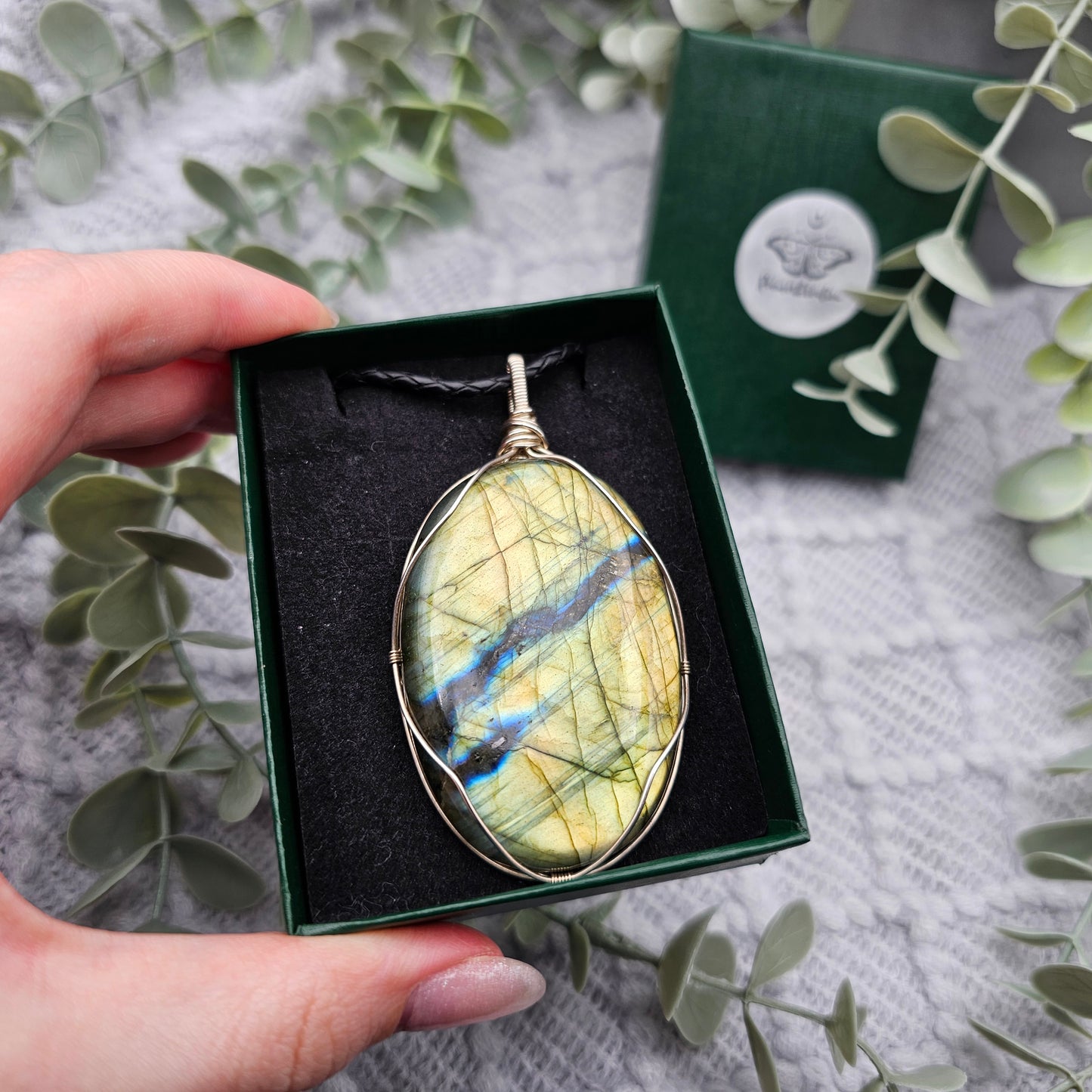 Labradorite Pendant | 925 Silver | Gemstone Necklace
