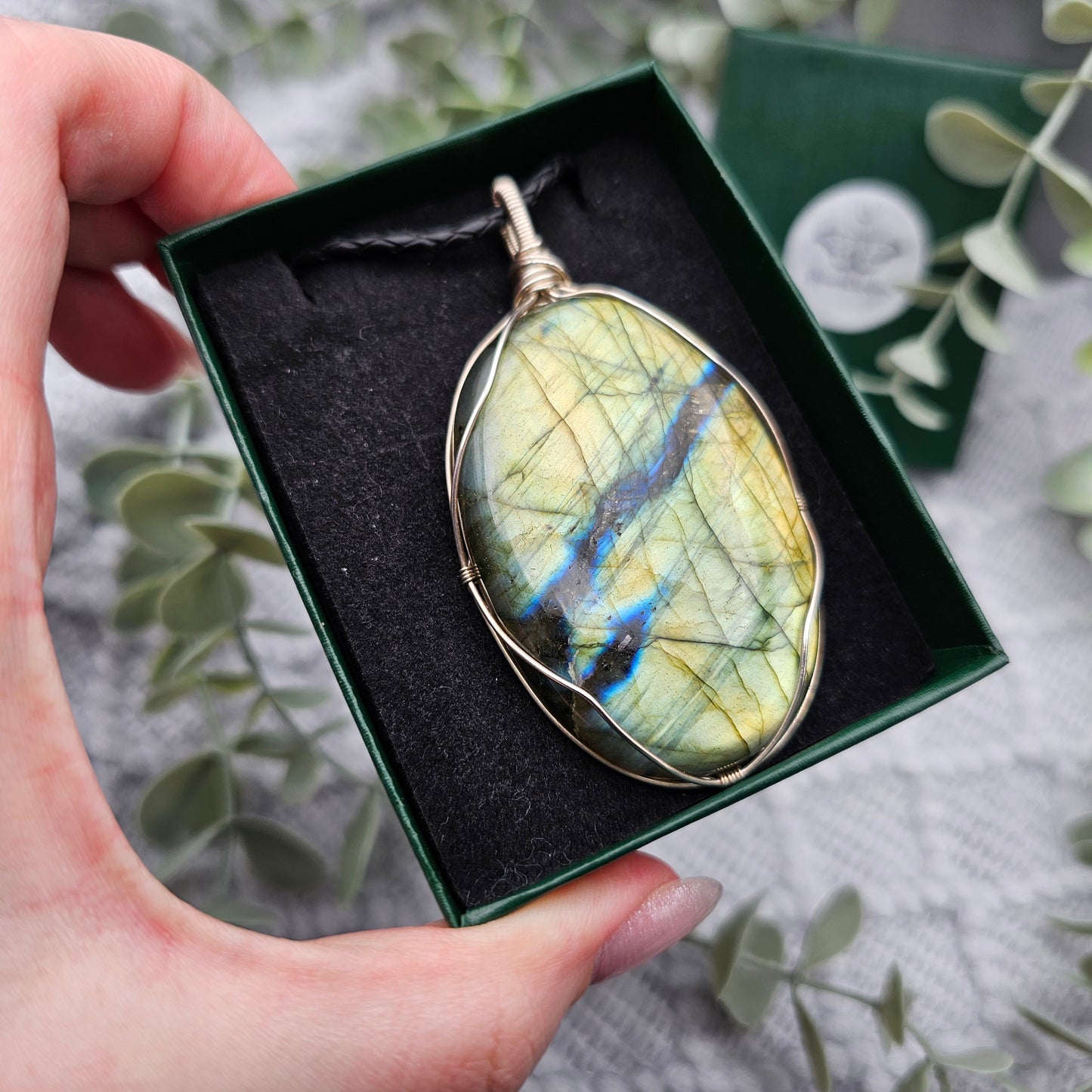 Labradorite Pendant | 925 Silver | Gemstone Necklace