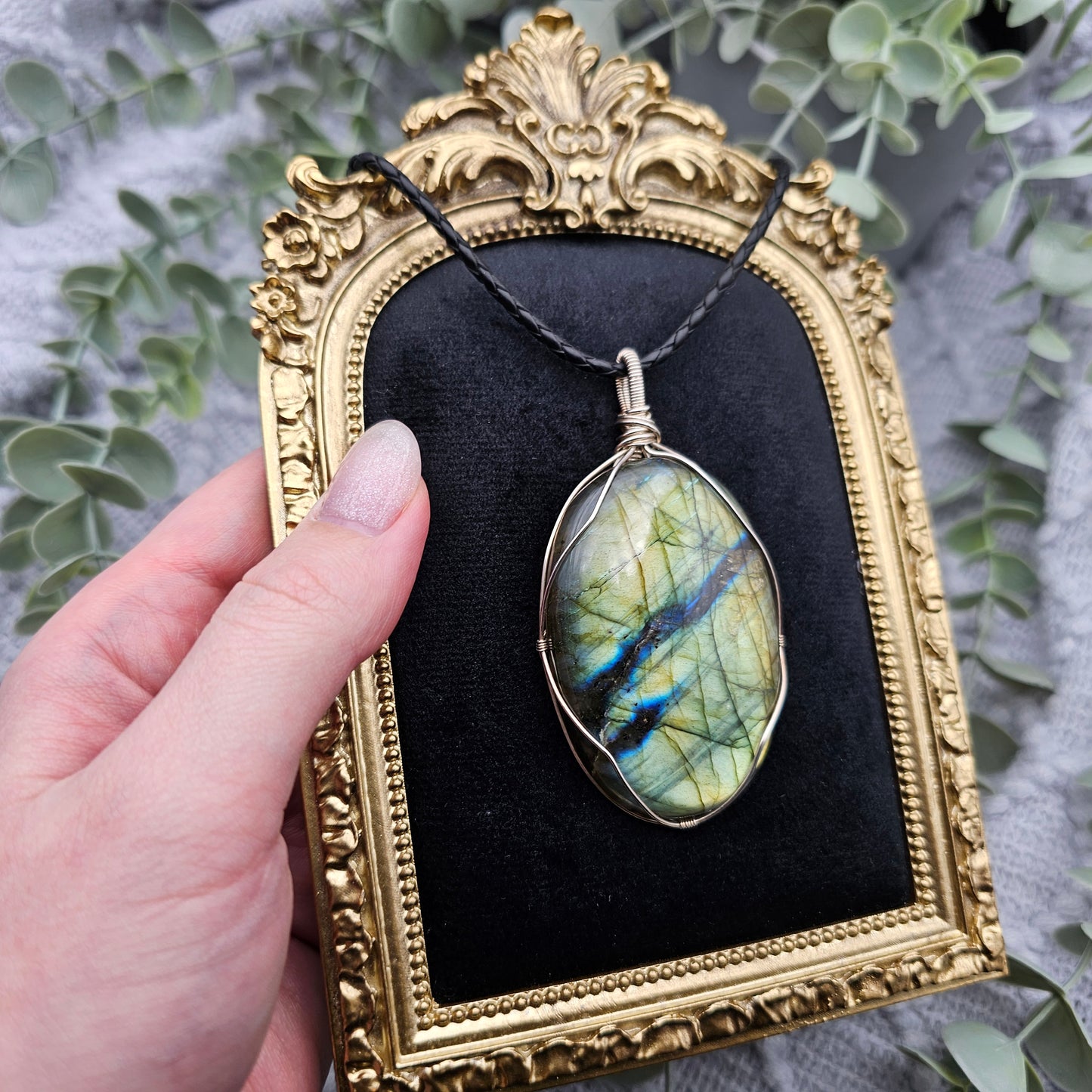 Labradorite Pendant | 925 Silver | Gemstone Necklace