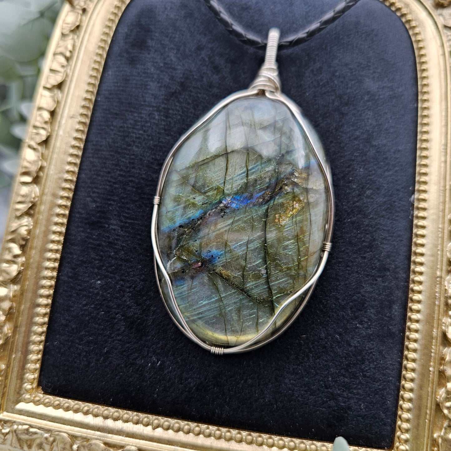 Labradorite Pendant | 925 Silver | Gemstone Necklace