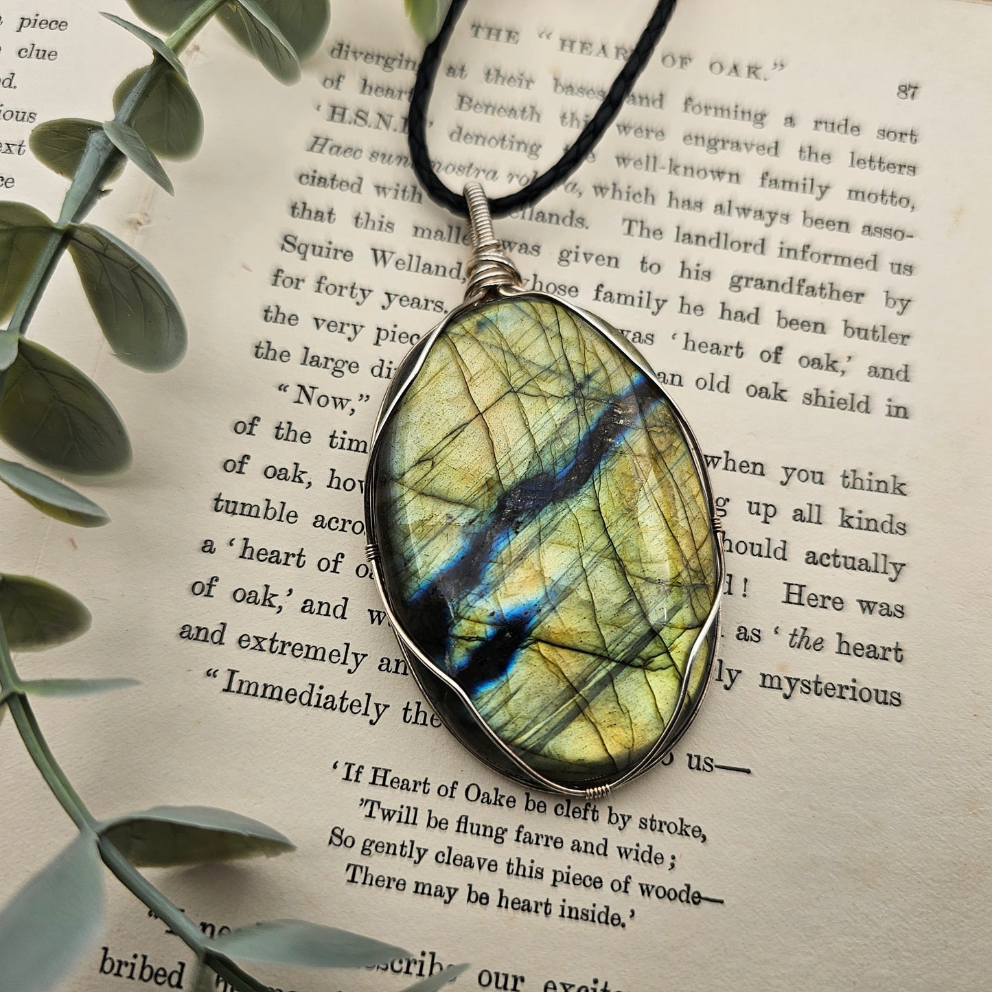 Labradorite Pendant | 925 Silver | Gemstone Necklace
