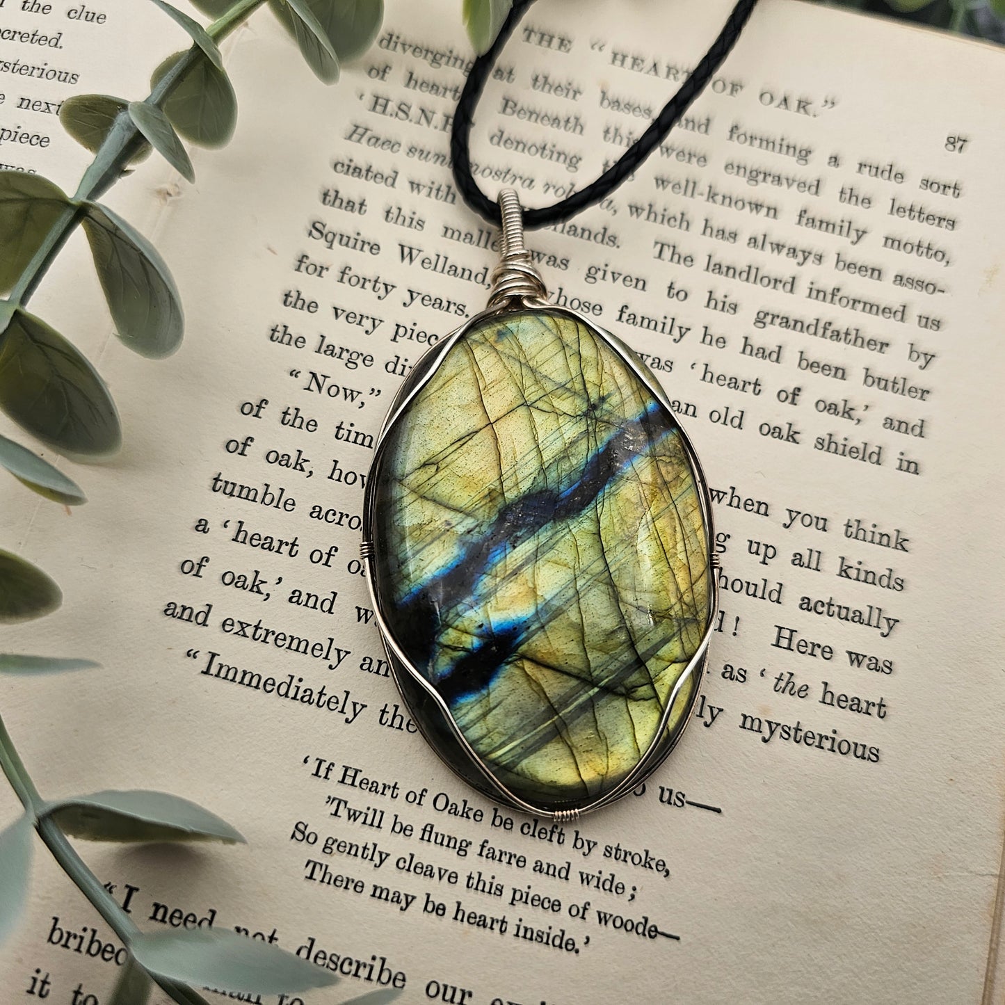 Labradorite Pendant | 925 Silver | Gemstone Necklace