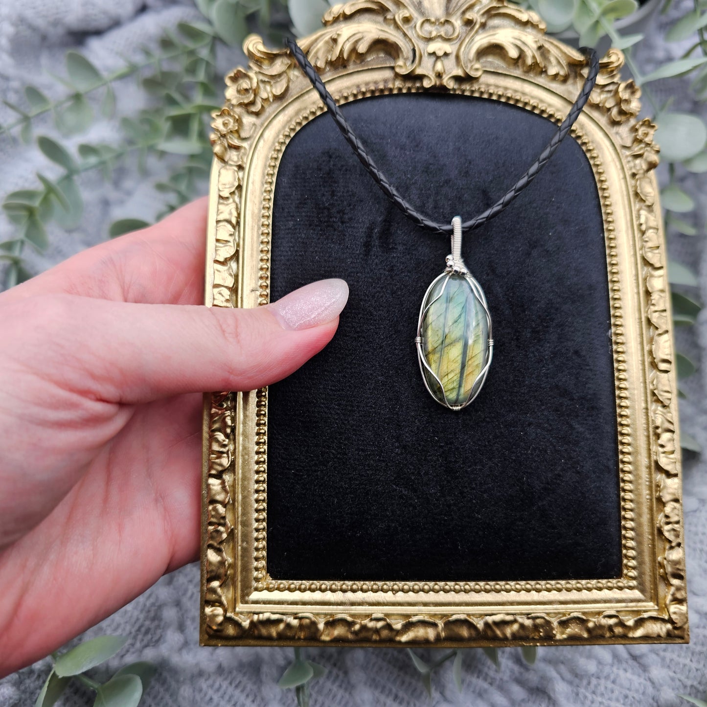 Labradorite Pendant | 925 Sterling Silver | Gemstone Necklace