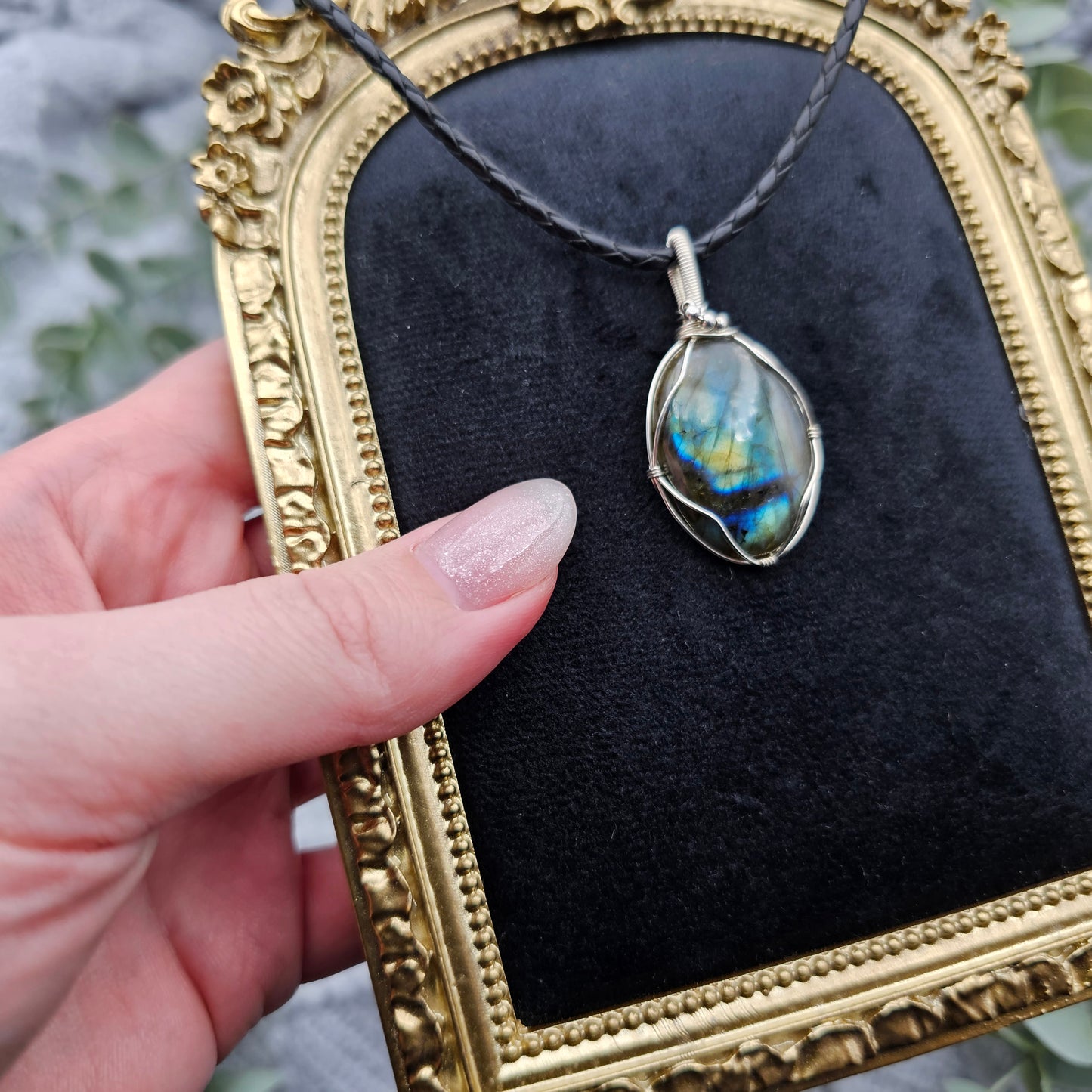Labradorite Pendant | 925 Sterling Silver | Gemstone Necklace