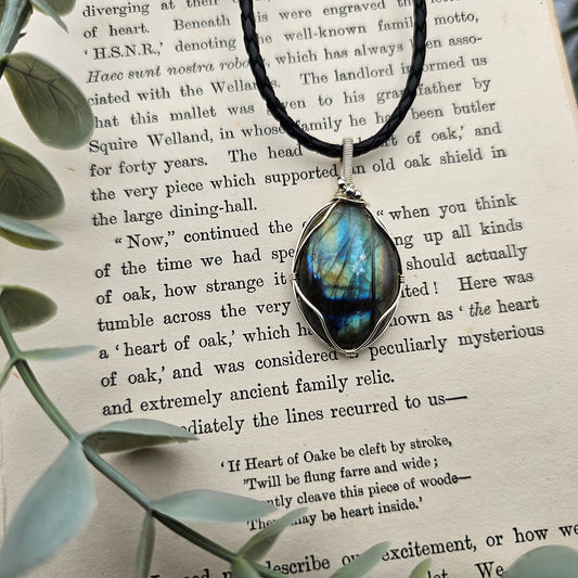 Labradorite Pendant | 925 Sterling Silver | Gemstone Necklace