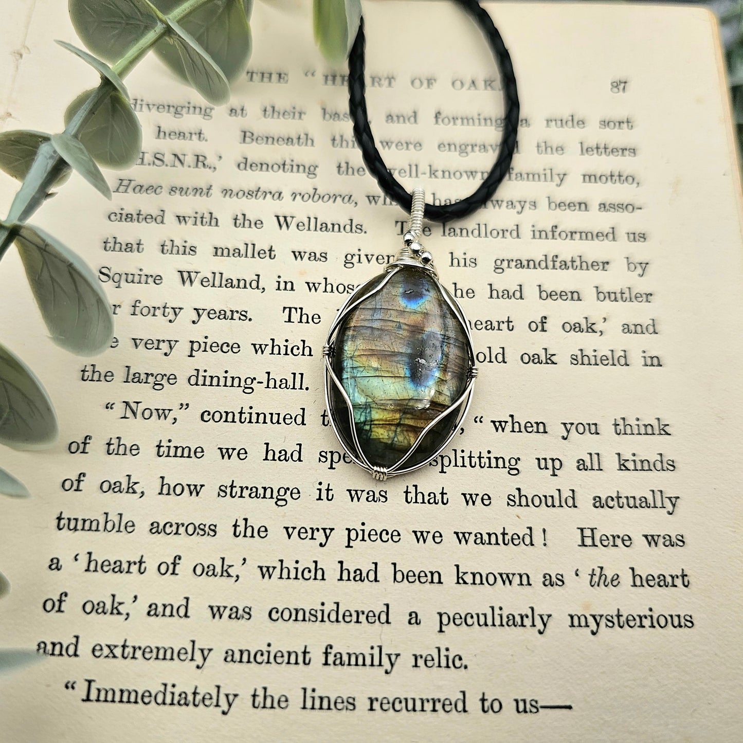Labradorite Pendant | 925 Silver | Gemstone Necklace