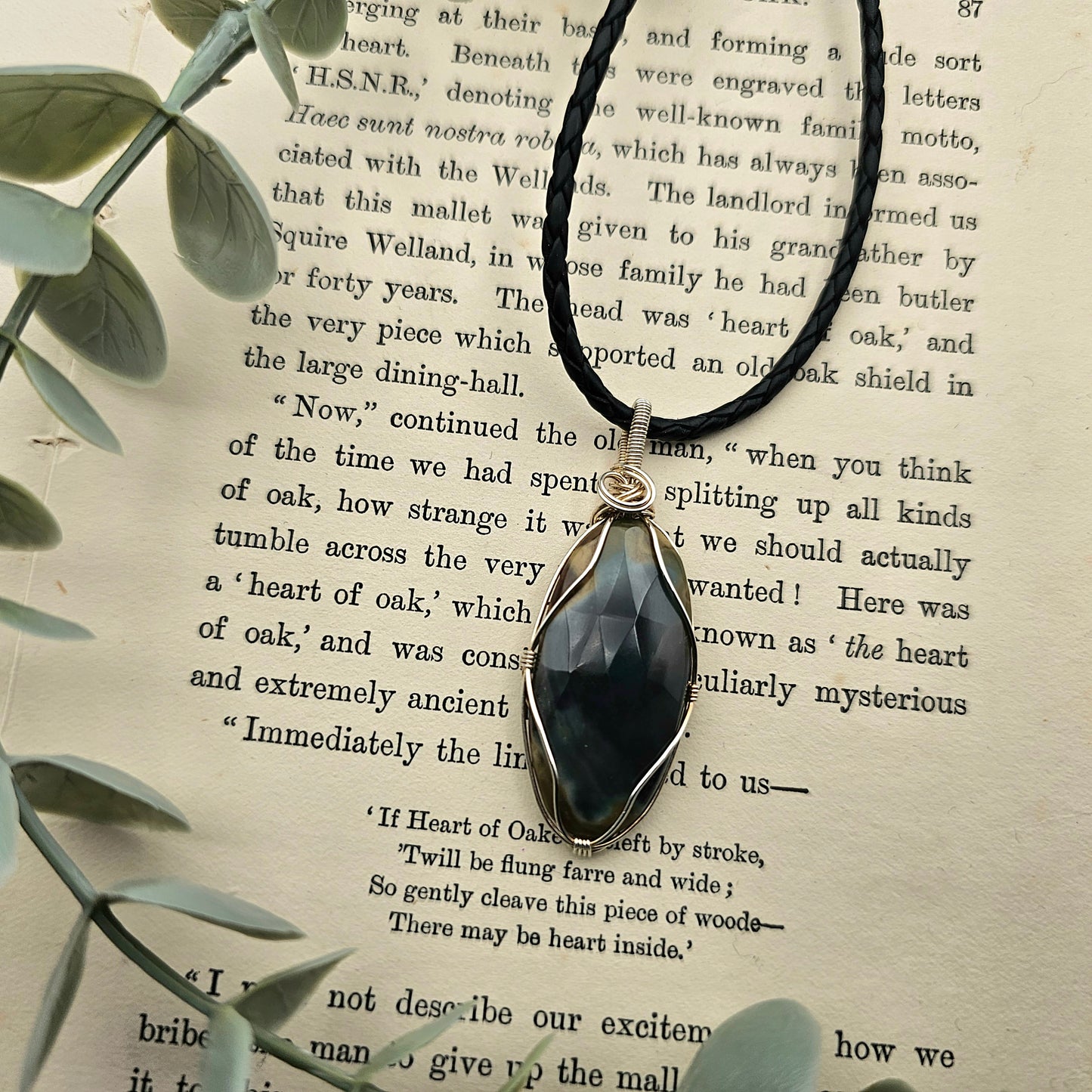 Jasper Pendant | 925 Silver | Gemstone Necklace