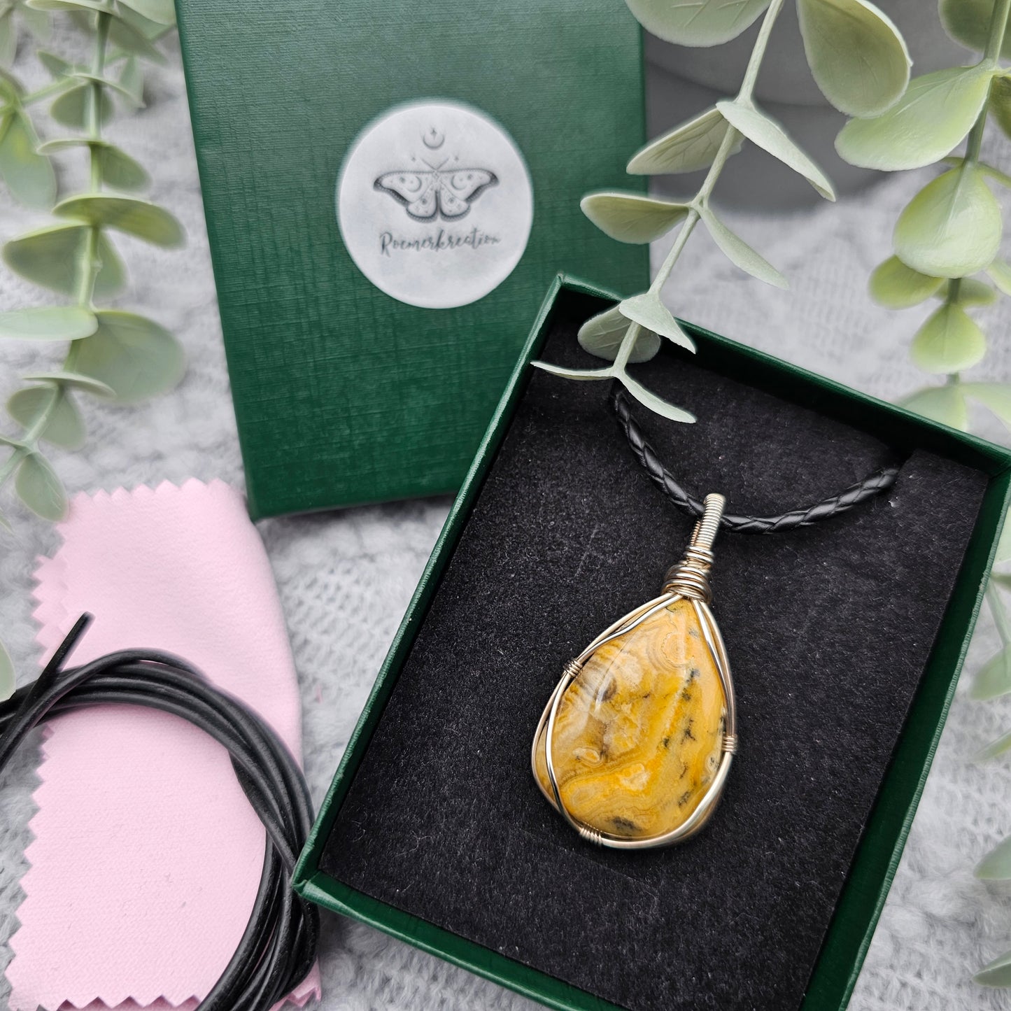 Agate Pendant | 925 Sterling Silver | Gemstone Necklace