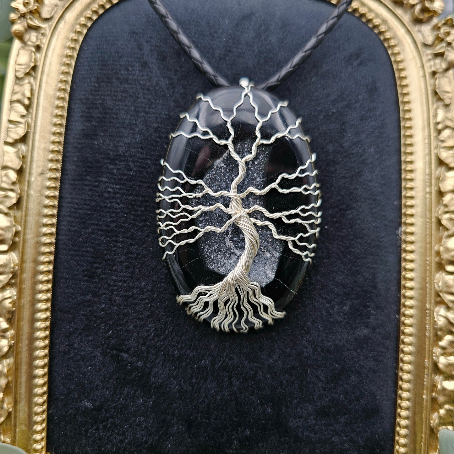 Agate Crystallized Tree of Life Pendant | Jewelry Wire | Gemstone Necklace