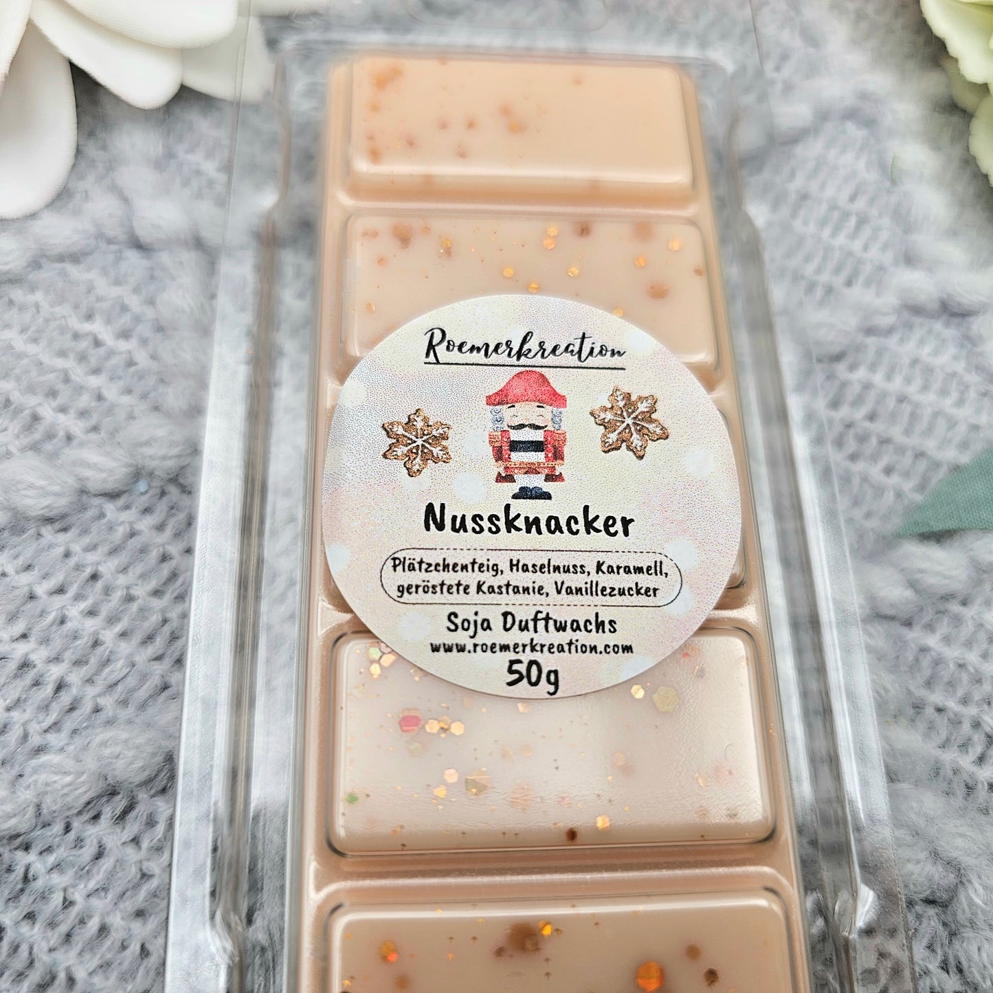 Tafel 50 g | Nussknacker | Duftwachs