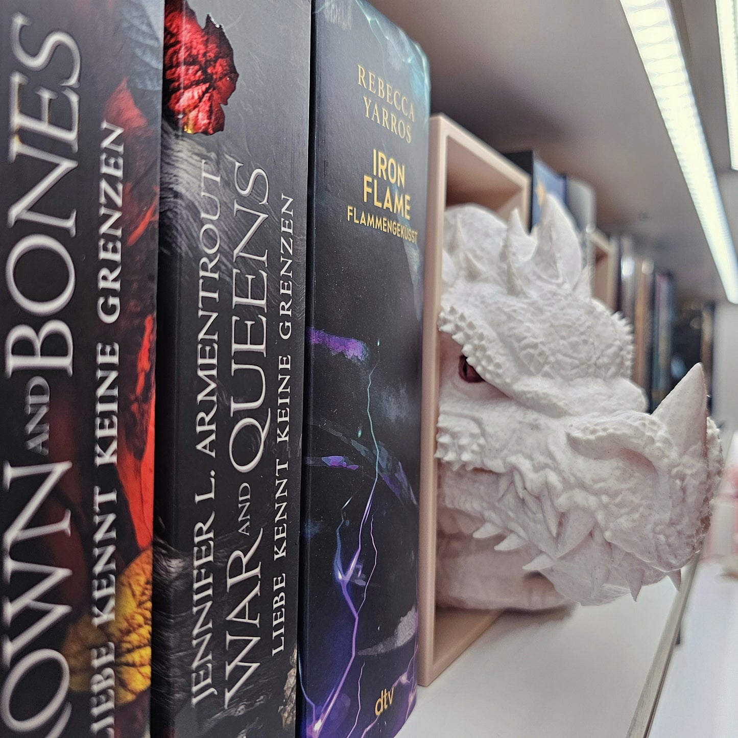 Book Nook Dragon Marble Set/Single | 3D Print | Bookend | Bookshelf Decoration