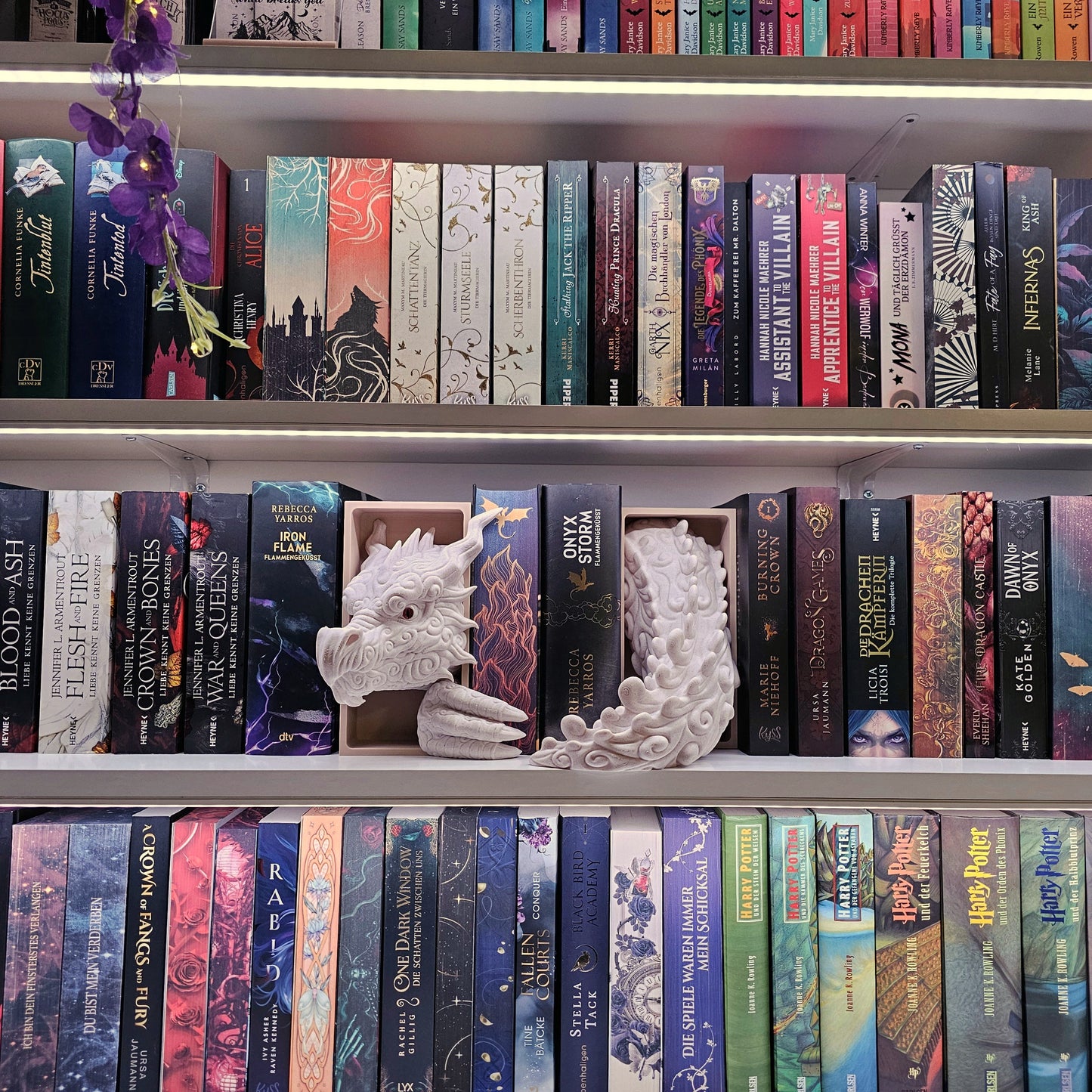 Book Nook Cloud Dragon Marble Set/Single | 3D Print | Bookend | Bookshelf Decoration