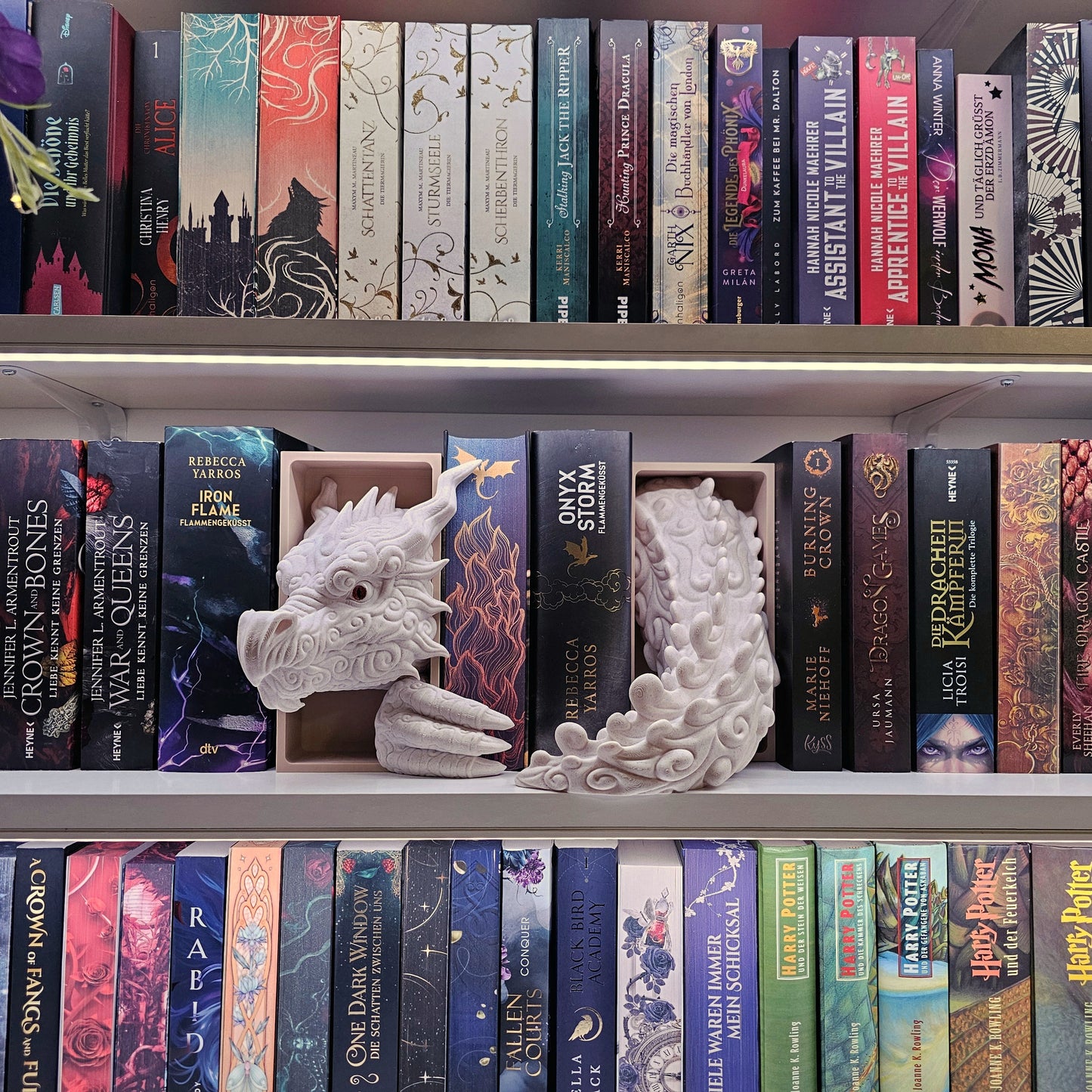 Book Nook Cloud Dragon Marble Set/Single | 3D Print | Bookend | Bookshelf Decoration