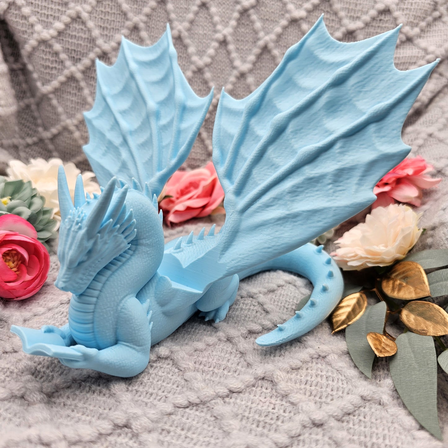 Accountant Reading Dragon | Color Choice Candy Colors | various sizes | 3D Print | Stand for Books E-Readers Tablets
