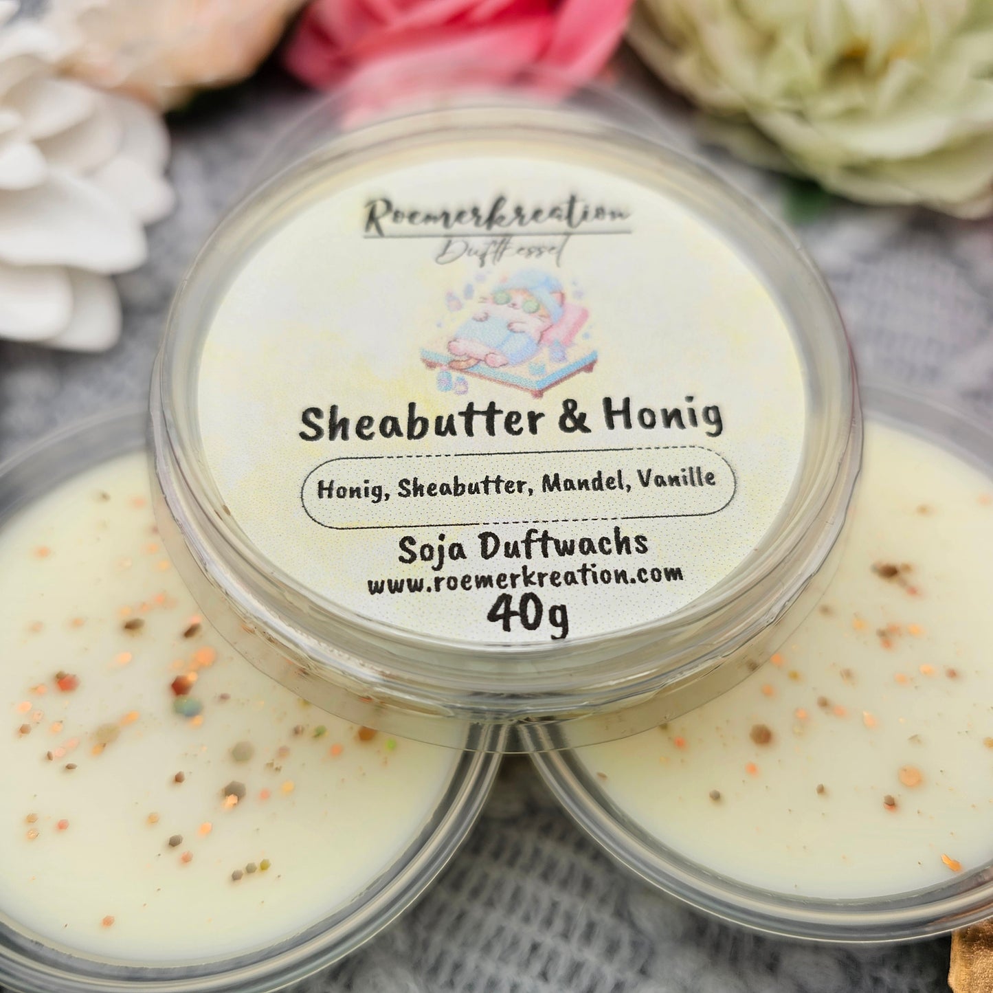 Schale 40 g | Sheabutter & Honig | Duftwachs