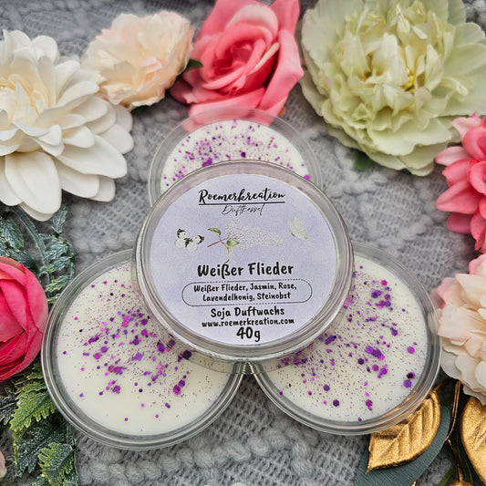 Schale 40 g | Weißer Flieder | Duftwachs