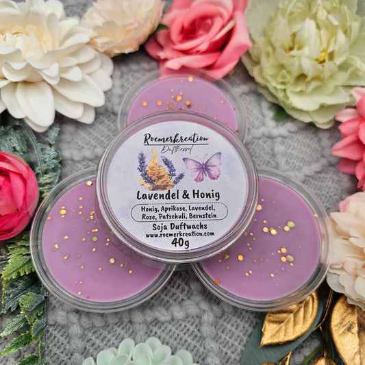 Schale 40 g | Lavendel & Honig | Duftwachs