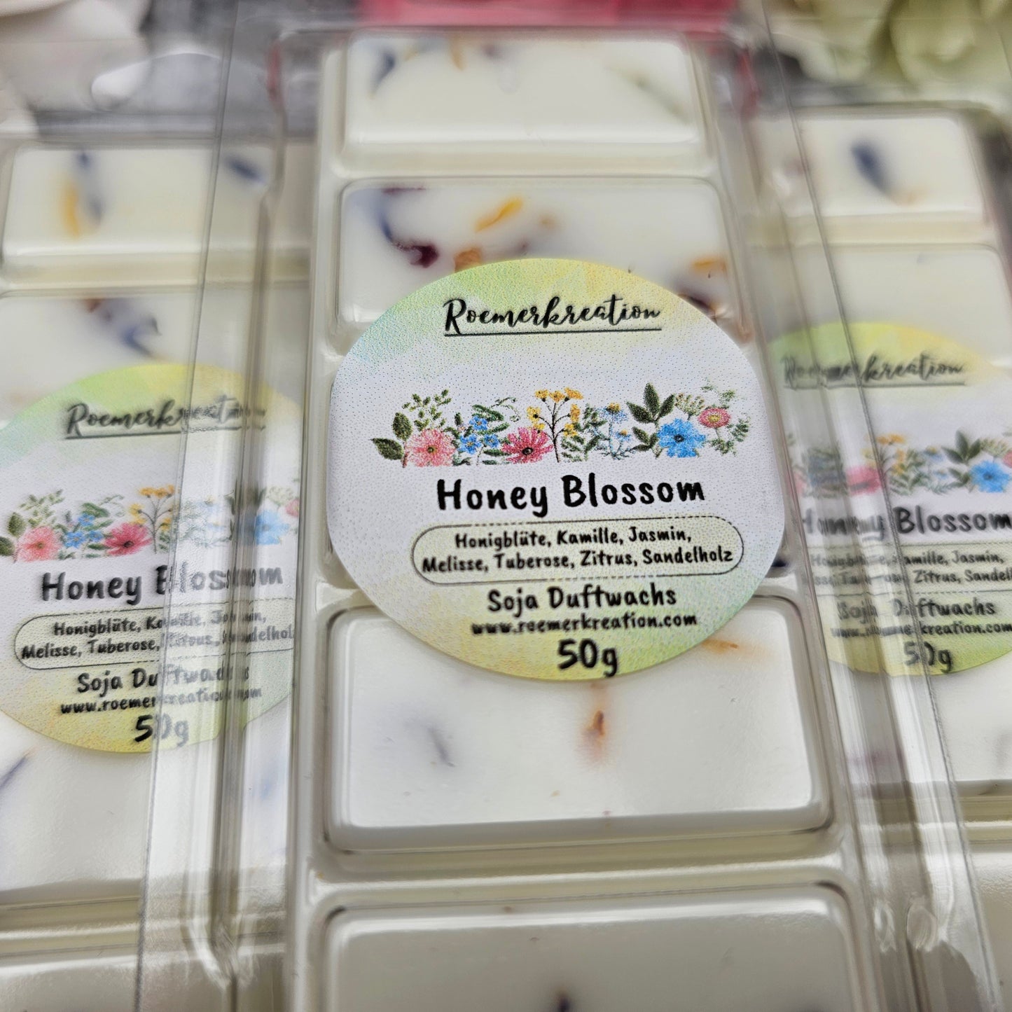 Tafel 50 g | Honey Blossom | Duftwachs