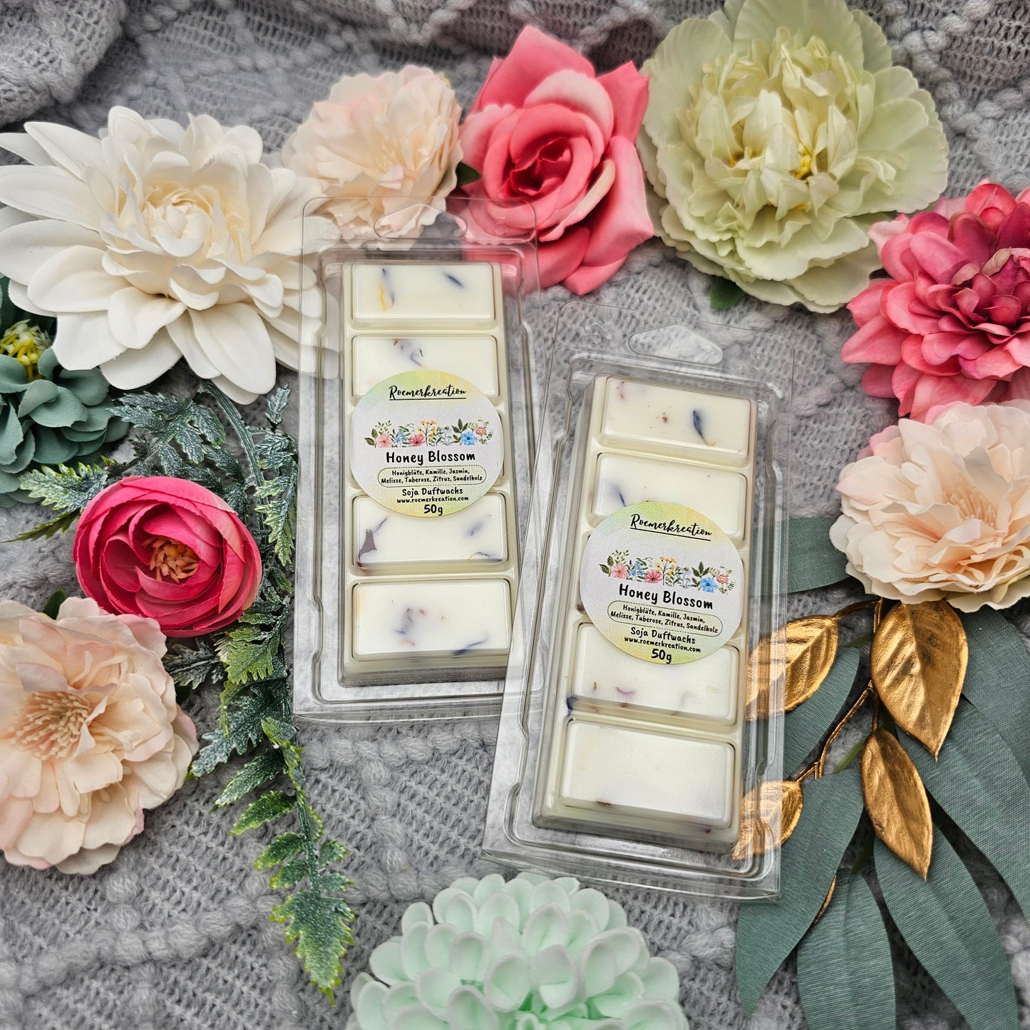 Tafel 50 g | Honey Blossom | Duftwachs