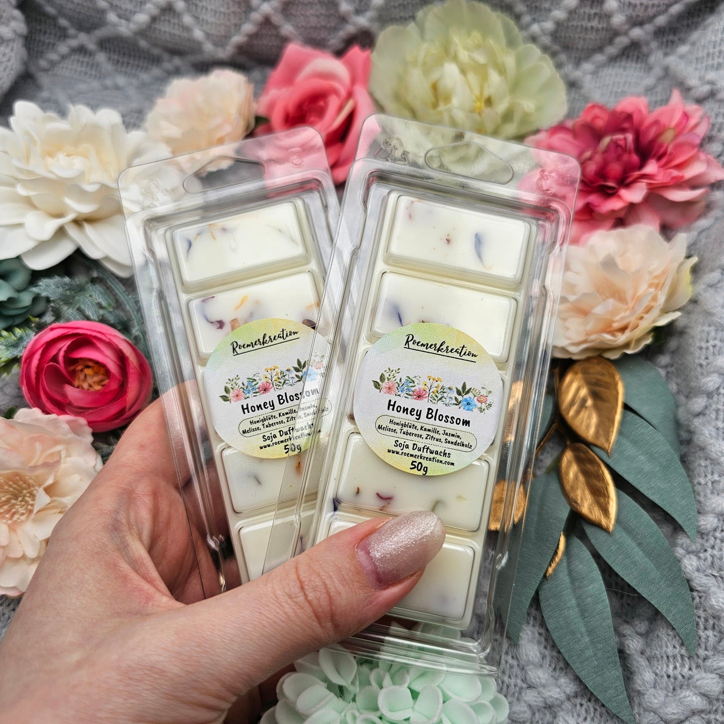 Tafel 50 g | Honey Blossom | Duftwachs