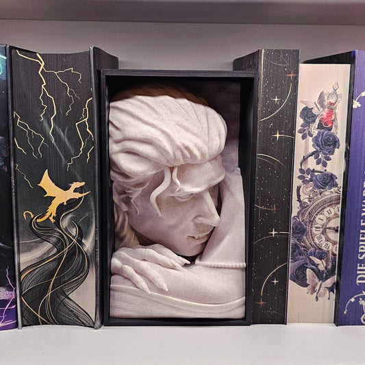 Book Nook Vampir Marmor | 3D Druck | Buchstütze | Dekoration Bücherregal