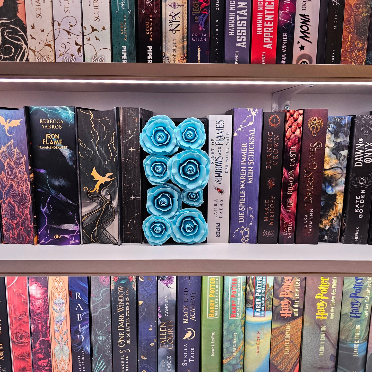 Book Nook Roses Color Selection | 3D Print | Bookend | Bookshelf Decoration